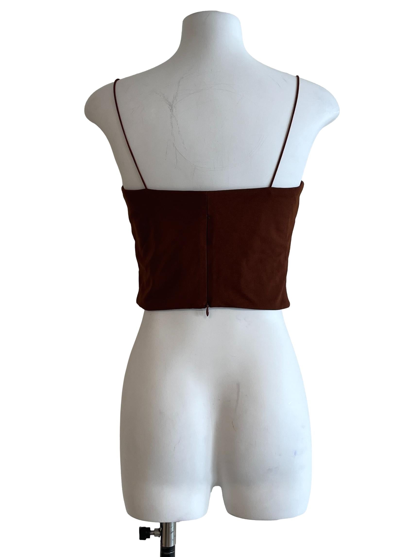 Chocolate Brown Spaghetti Strap Top