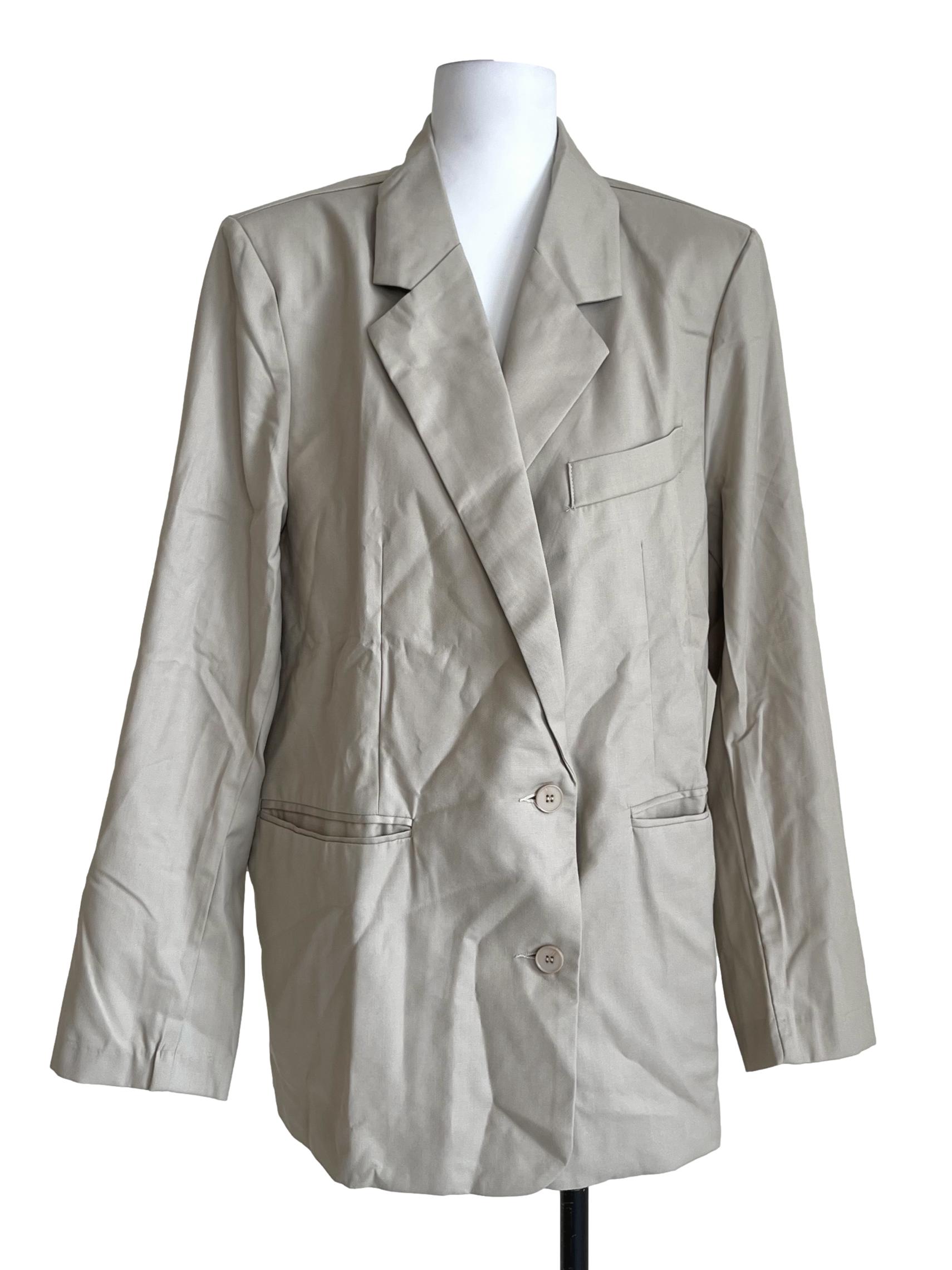 Linen Beige Classic Blazer