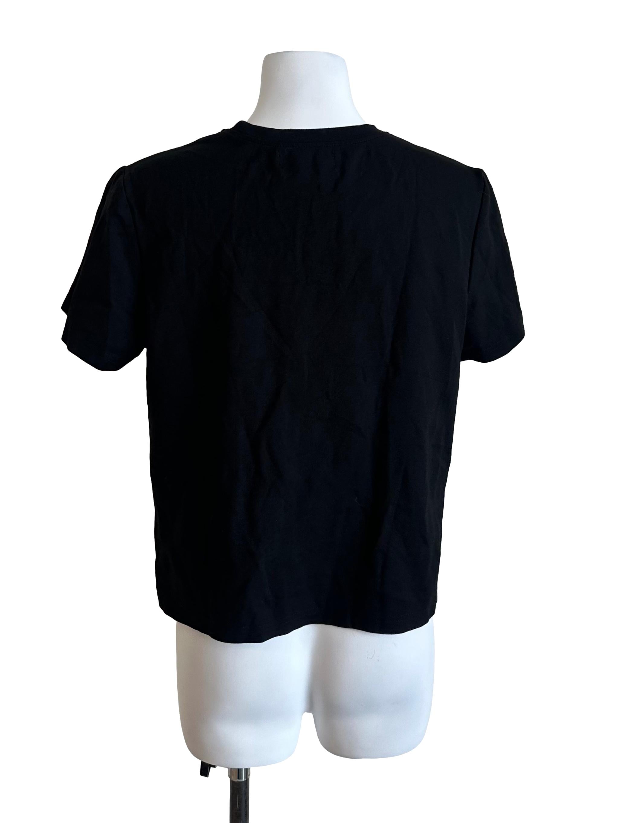 Onyx Black Ribbon Pearl Tee