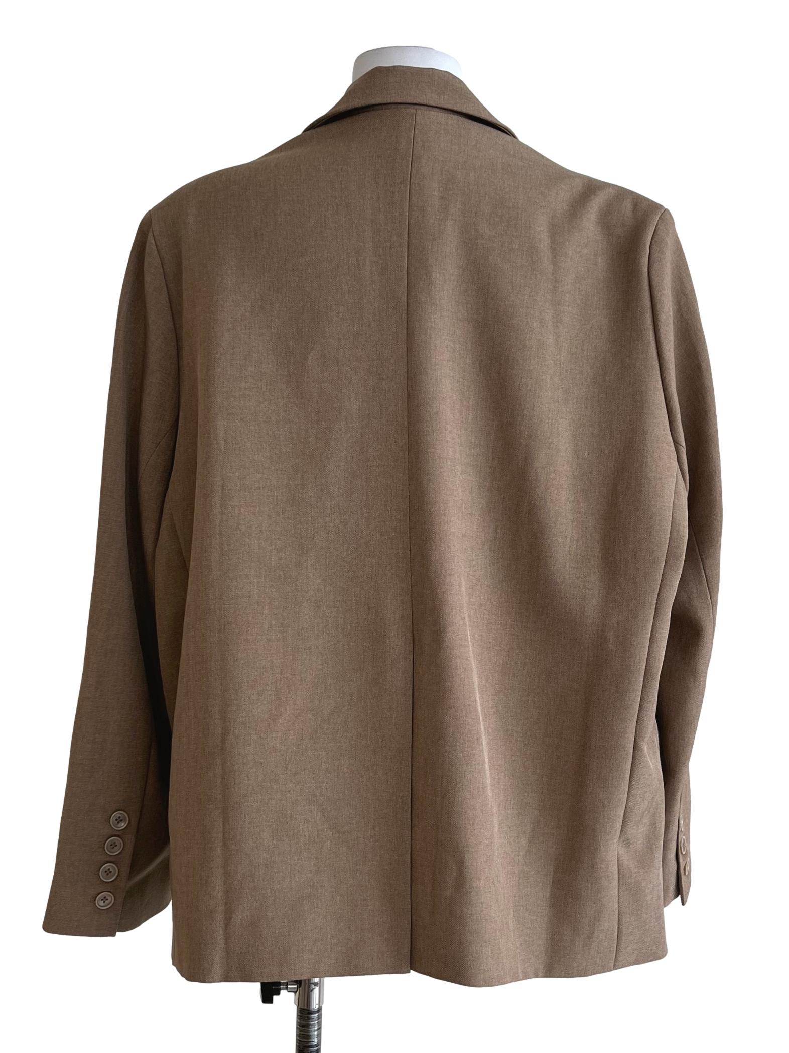 Tortilla Brown Oversized Blazer