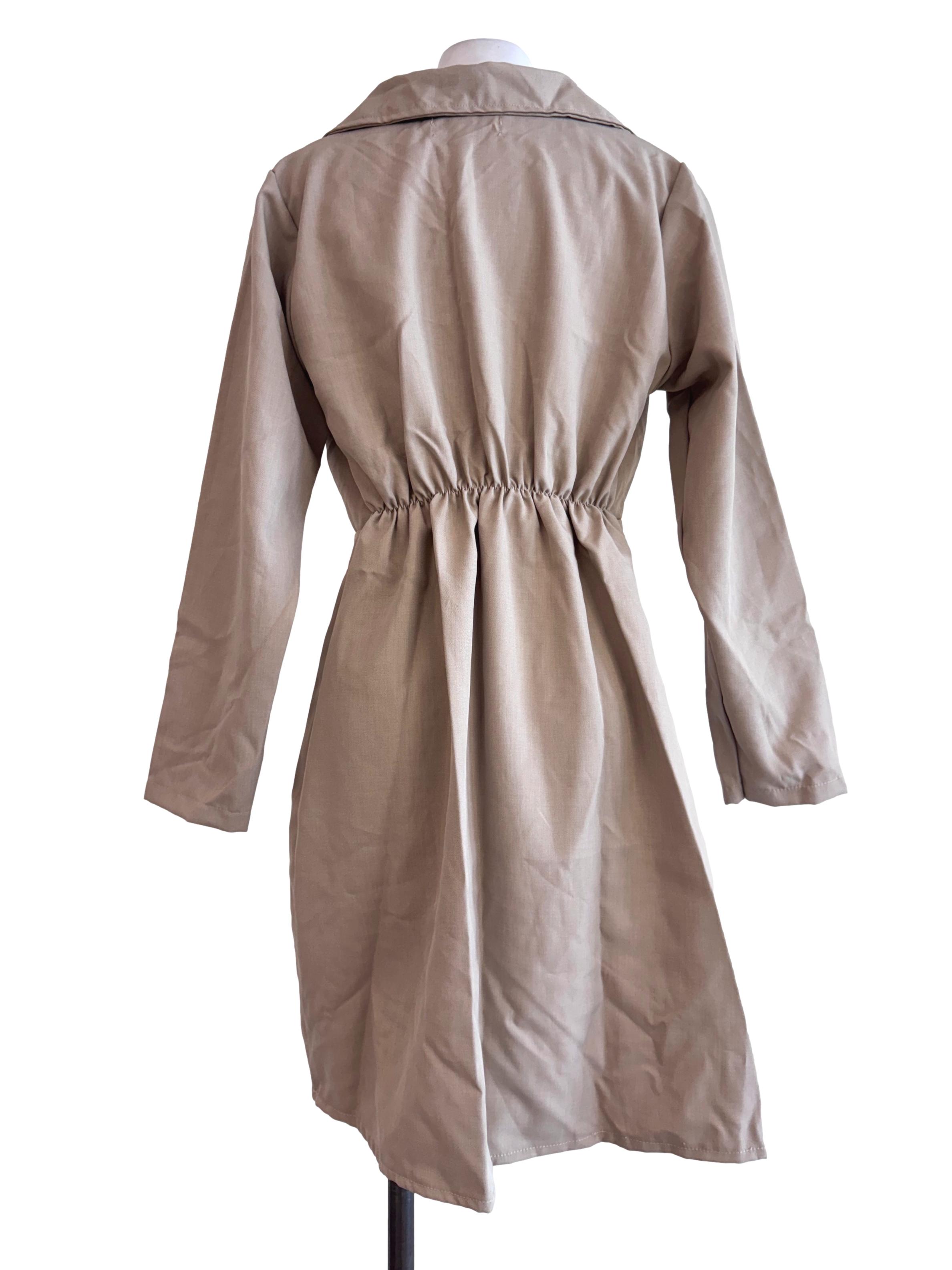 Tortilla Brown V-Neck Dress