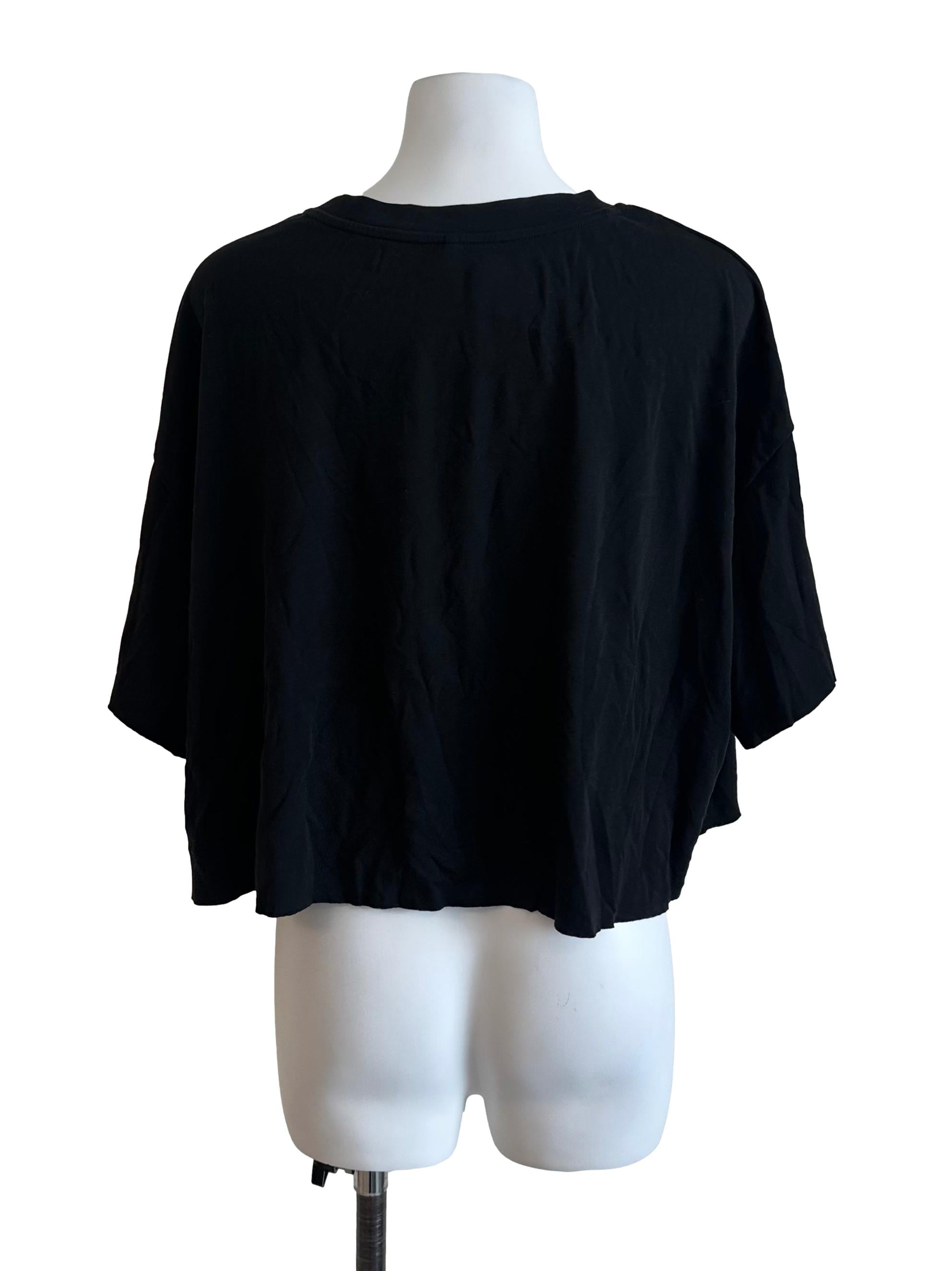 Charcoal Black Baggy Tee