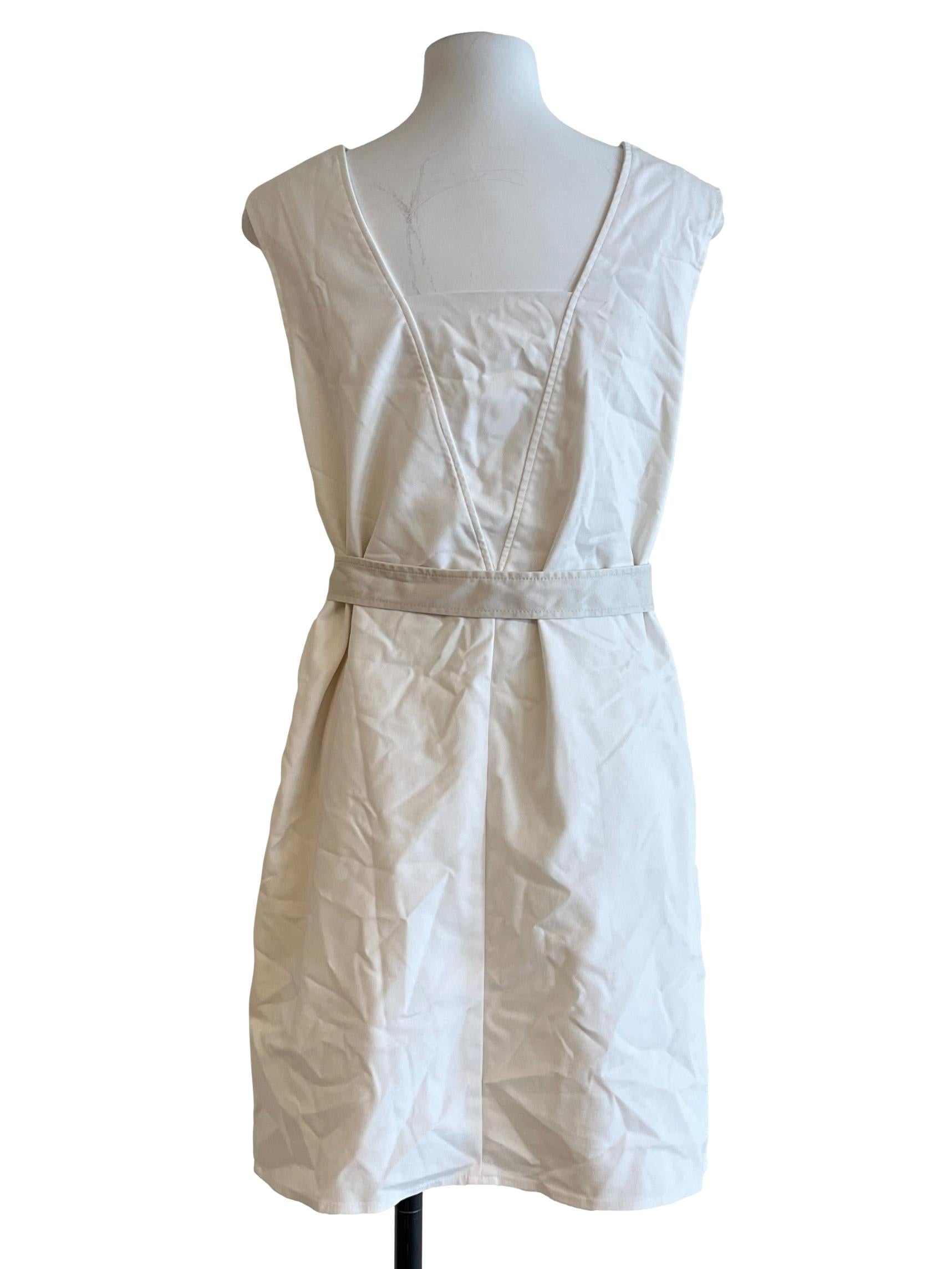 Daisy White Belted Mini Dress