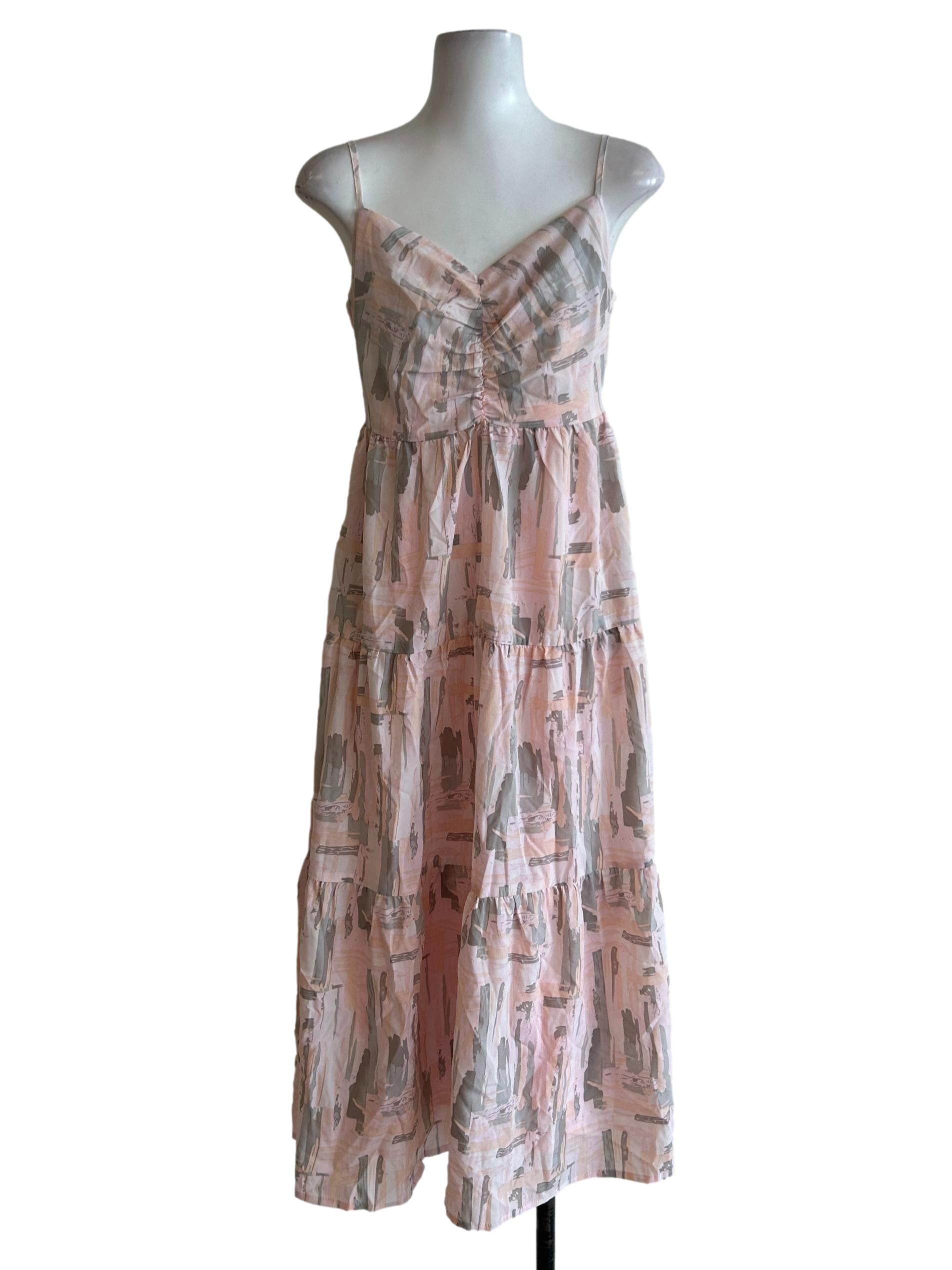 Rose Pink Tiered Dress