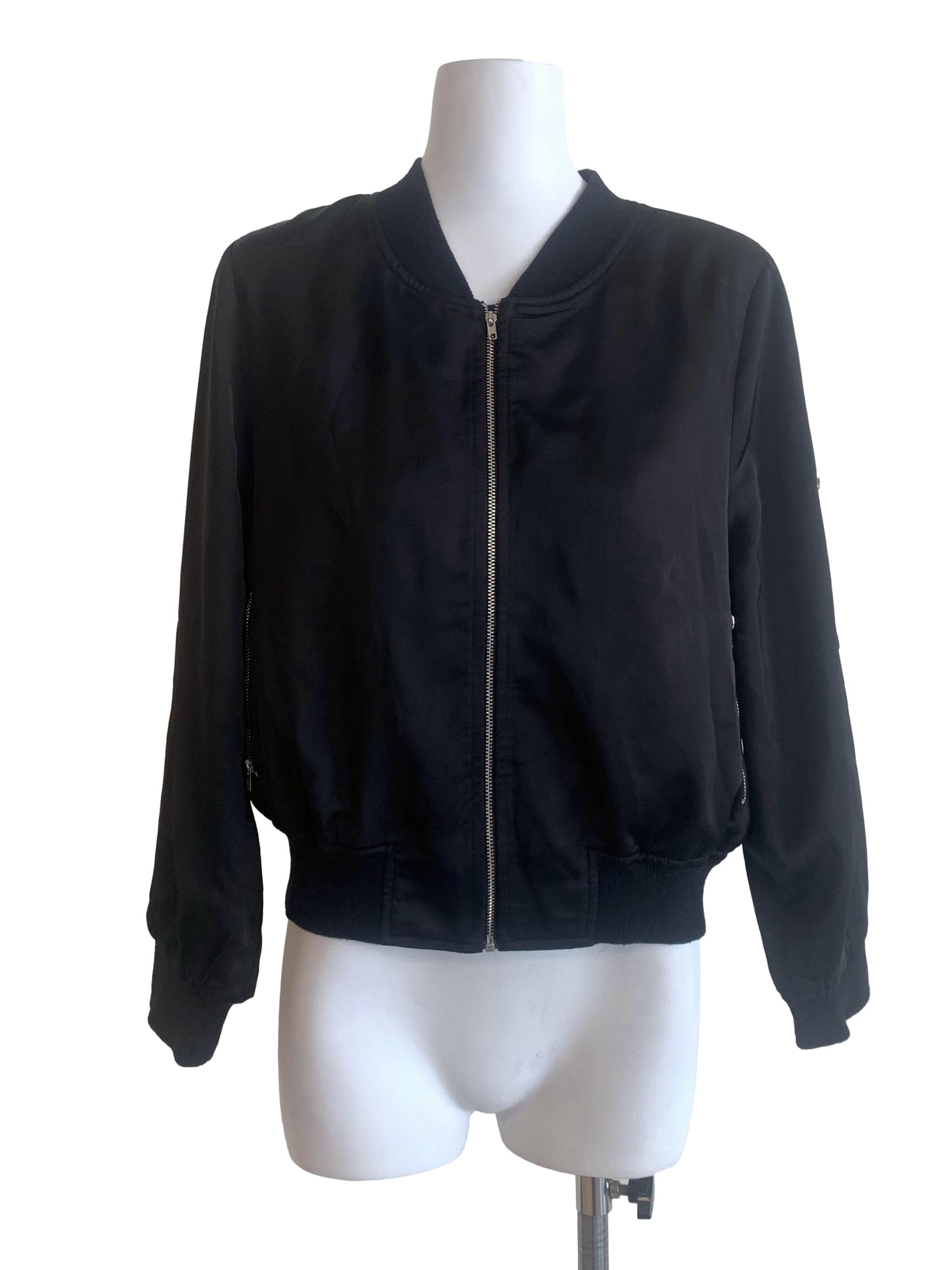 Black Zip Windbreaker TTR