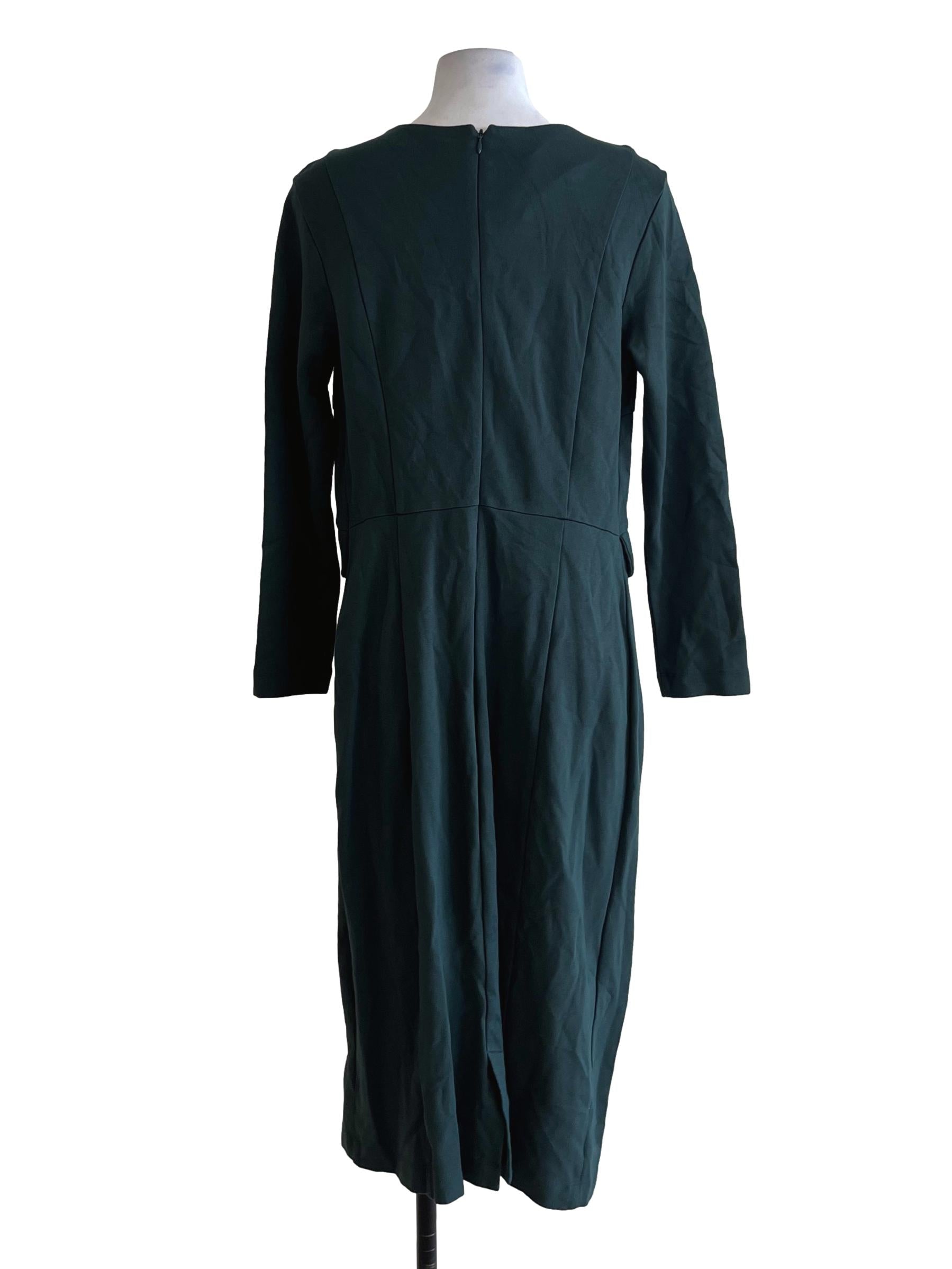 Ocean Blue Jewel Neckline Empire Dress