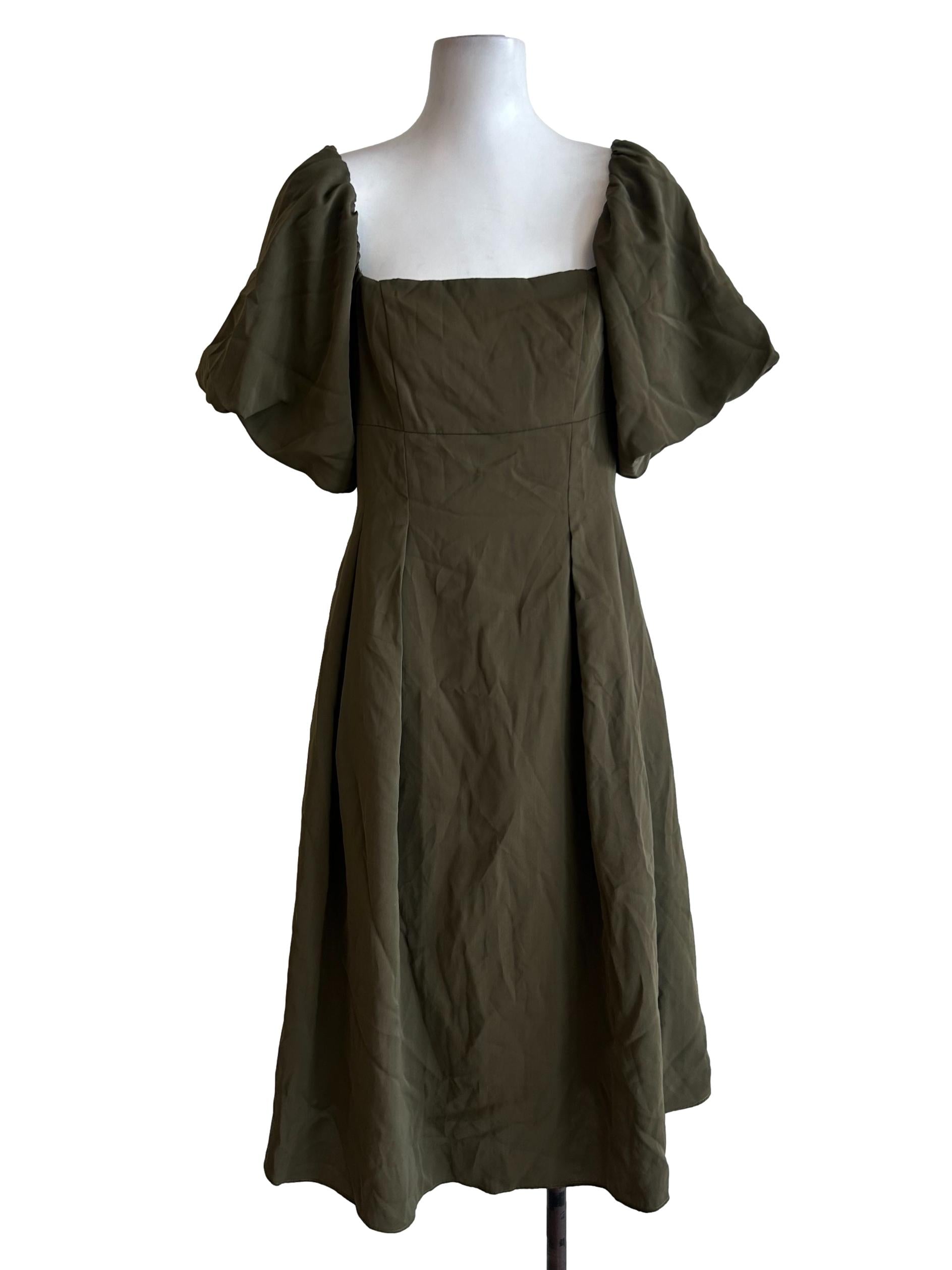 Juniper Green Pleated Dress