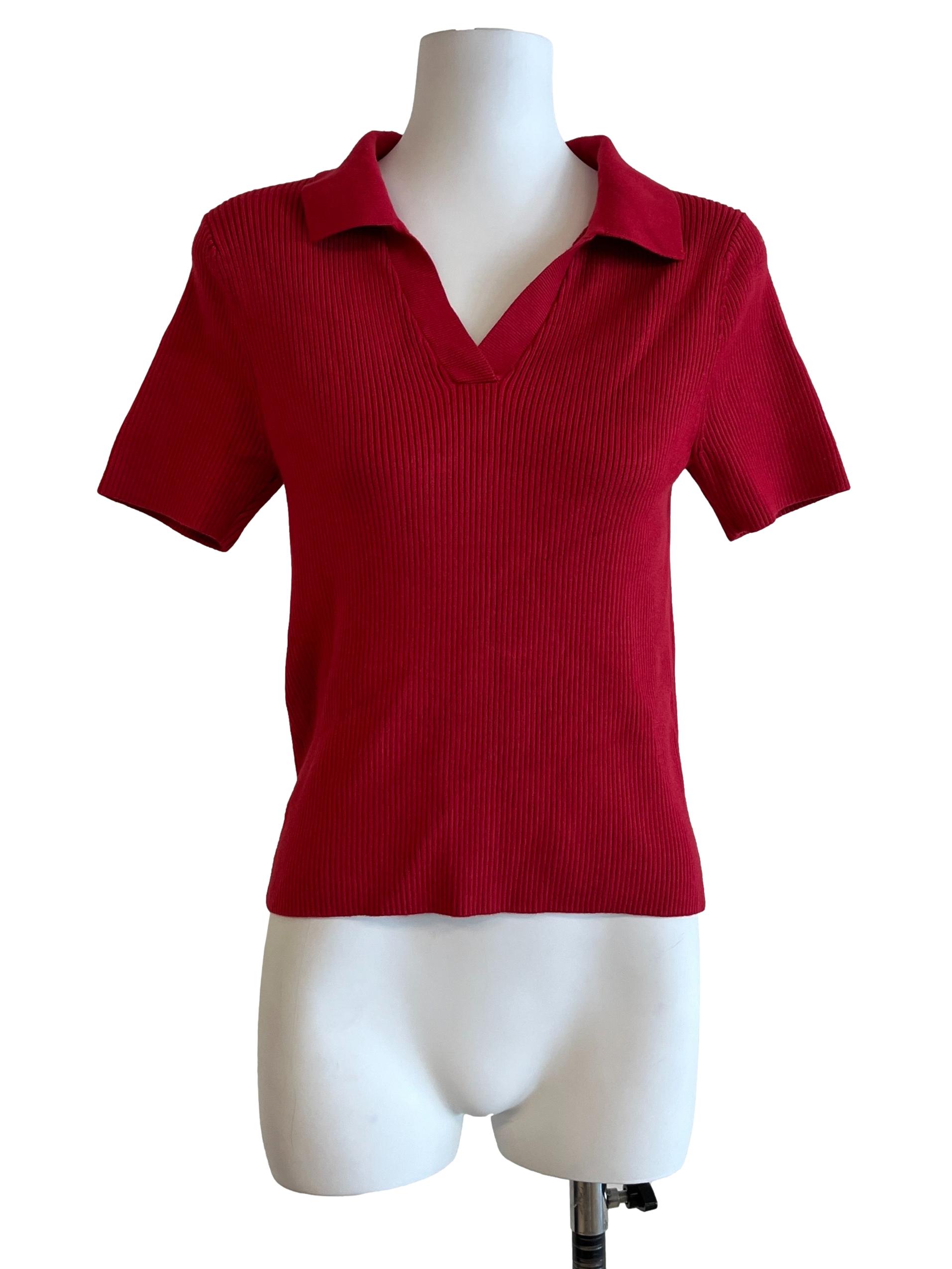 Candy Red Knit Shirt