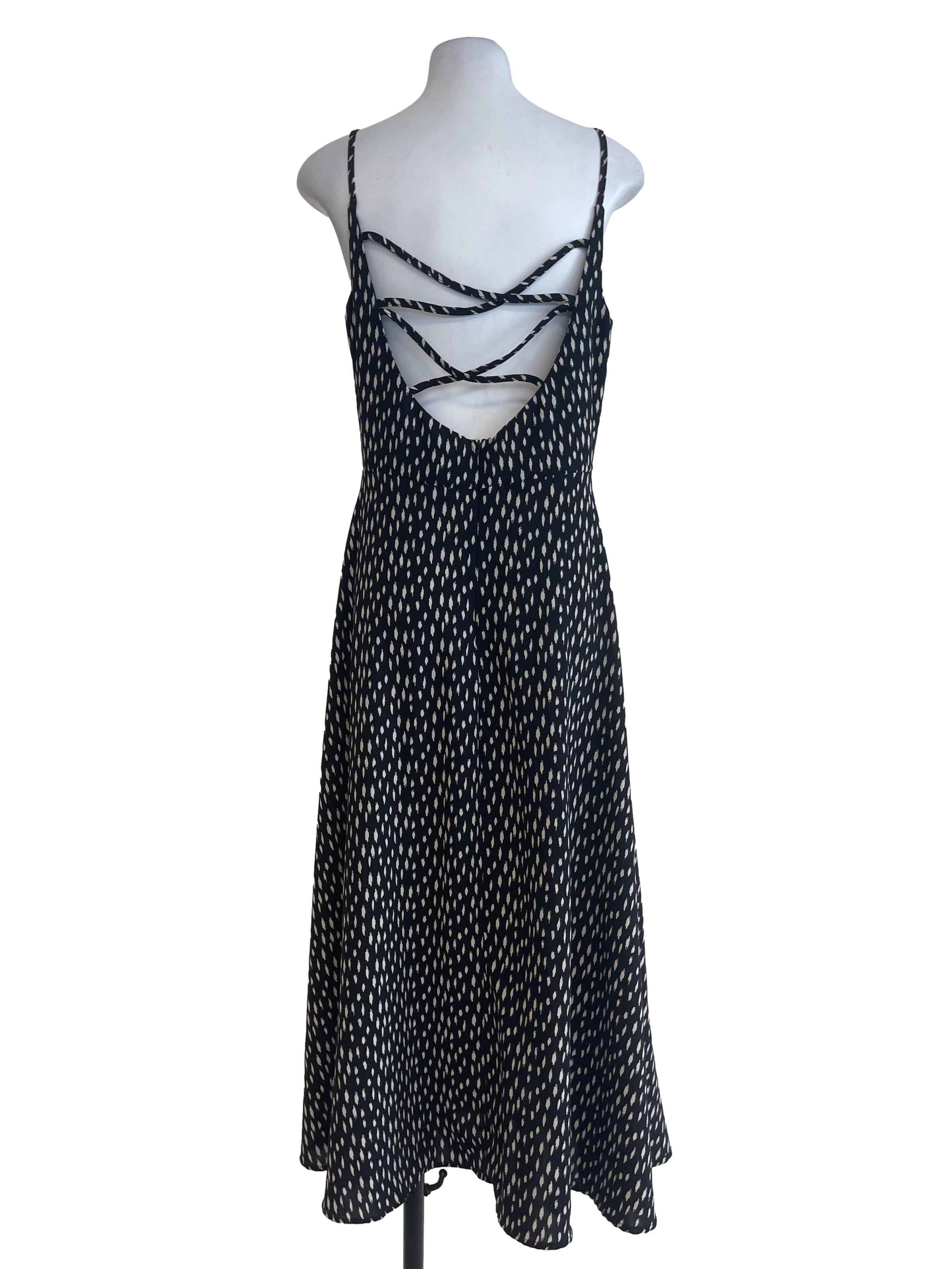 Black Leopard Long Dress