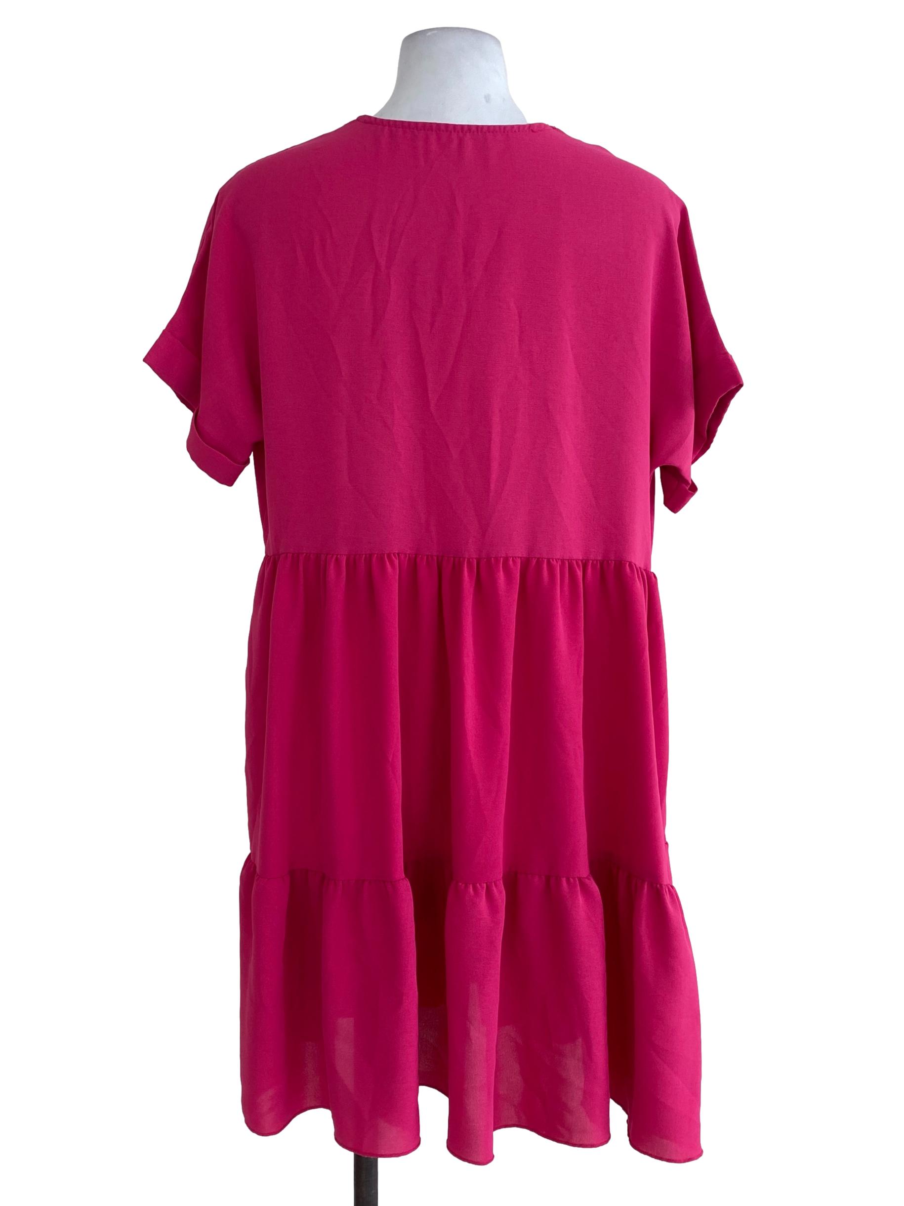 Pink Drop Waist Dress