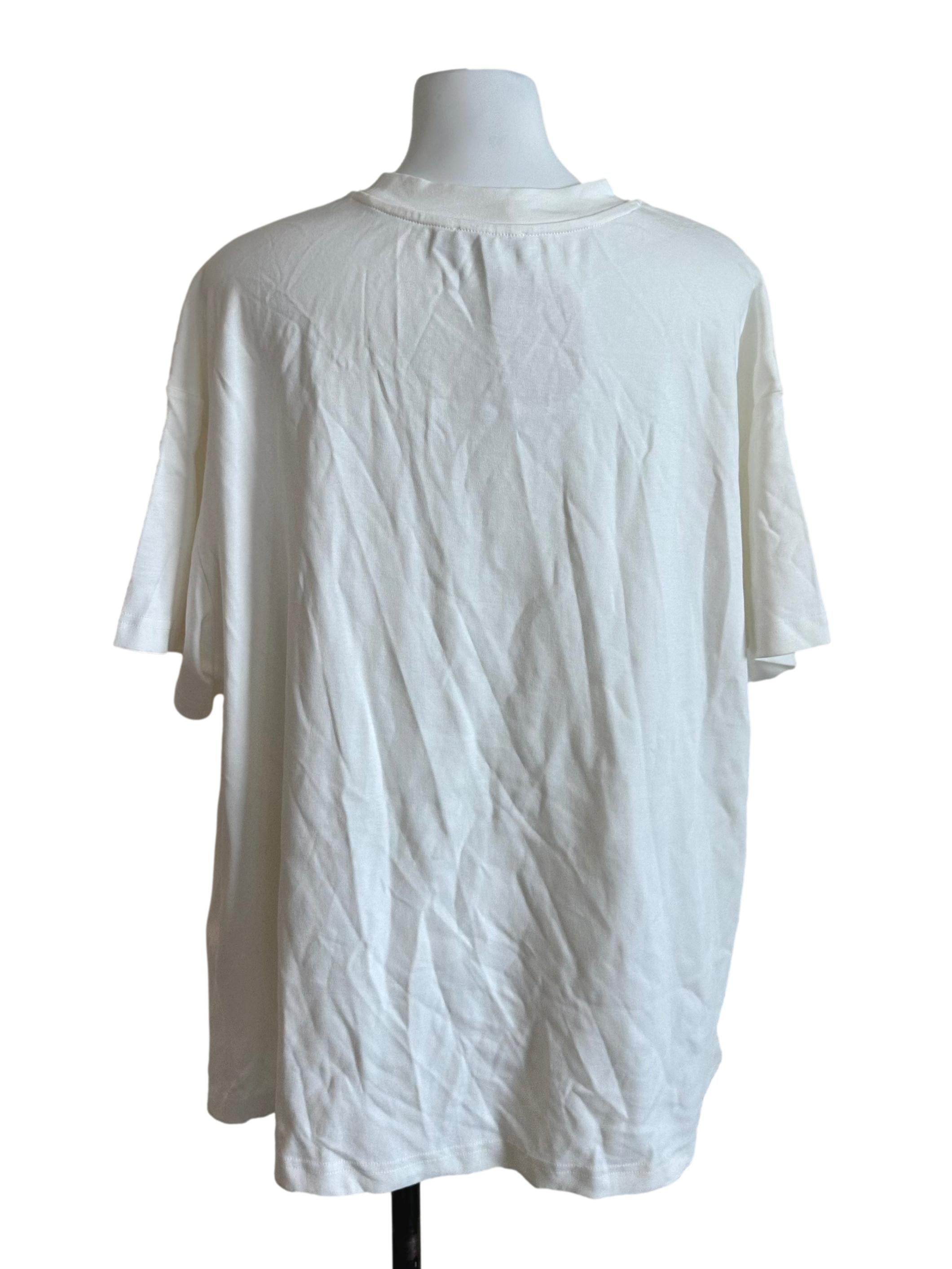 Pearl White Wording Graphic Tee