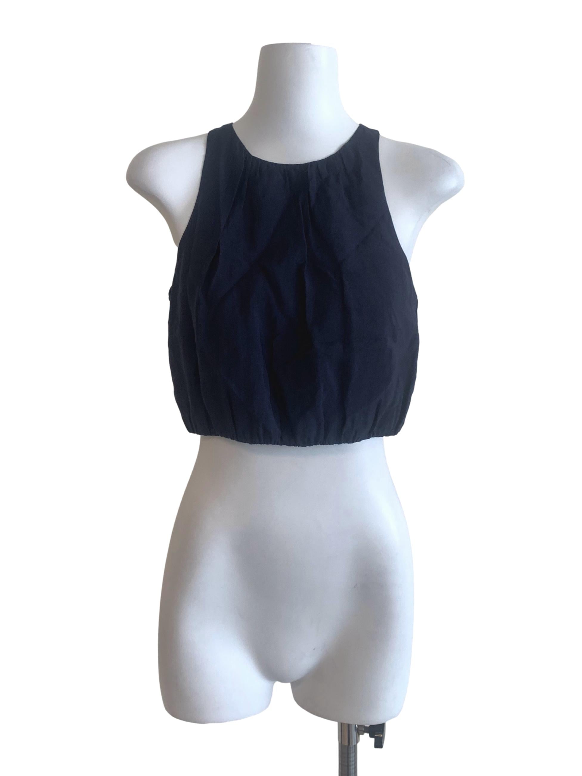 Navy Blue Sleeveless Top LB