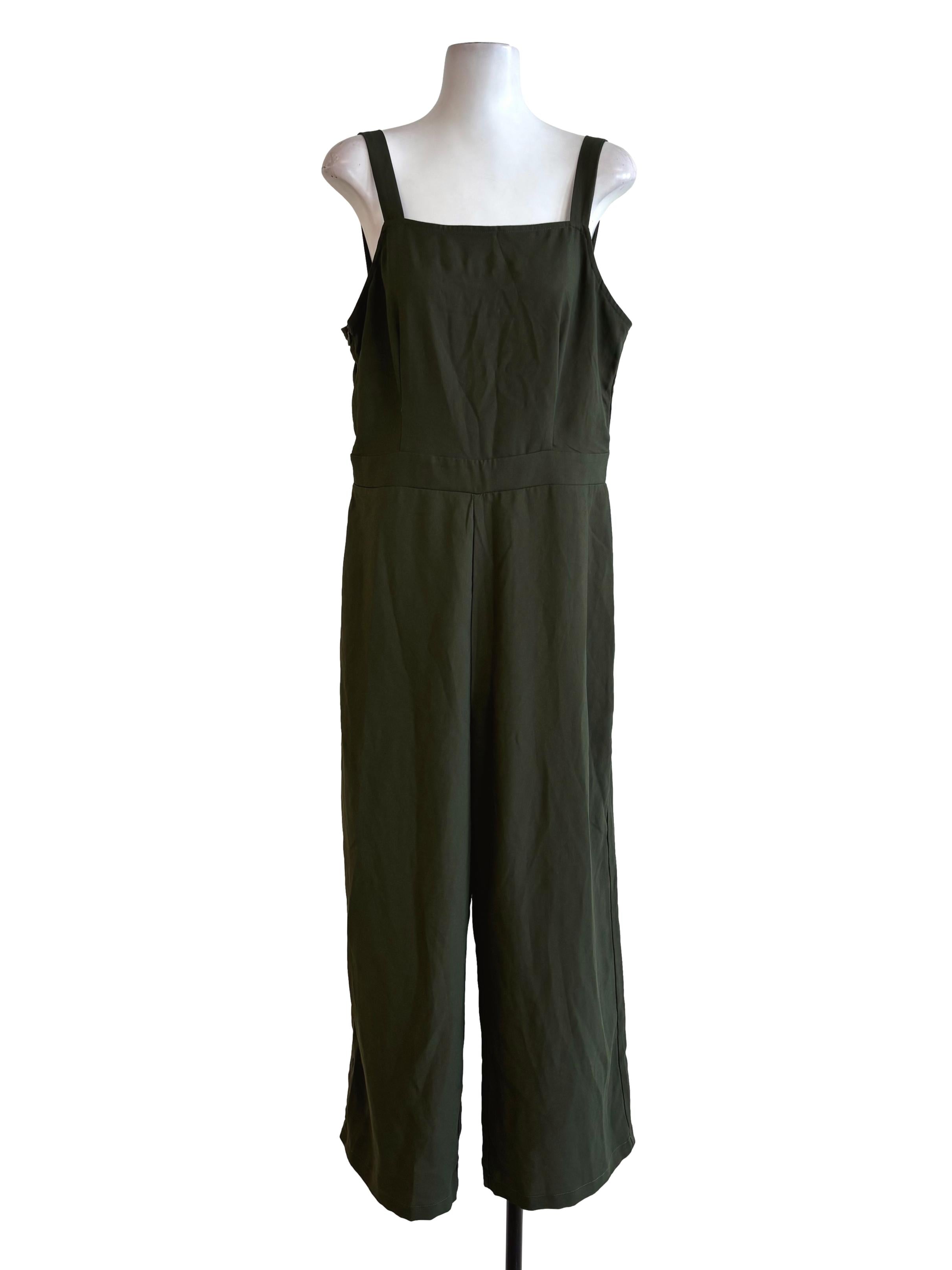 Army Green Unlined Jumpsuit