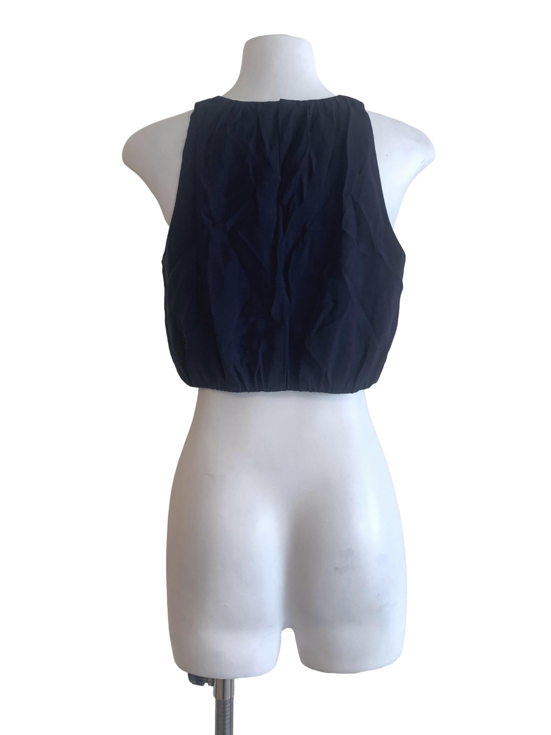Navy Blue Sleeveless Top LB