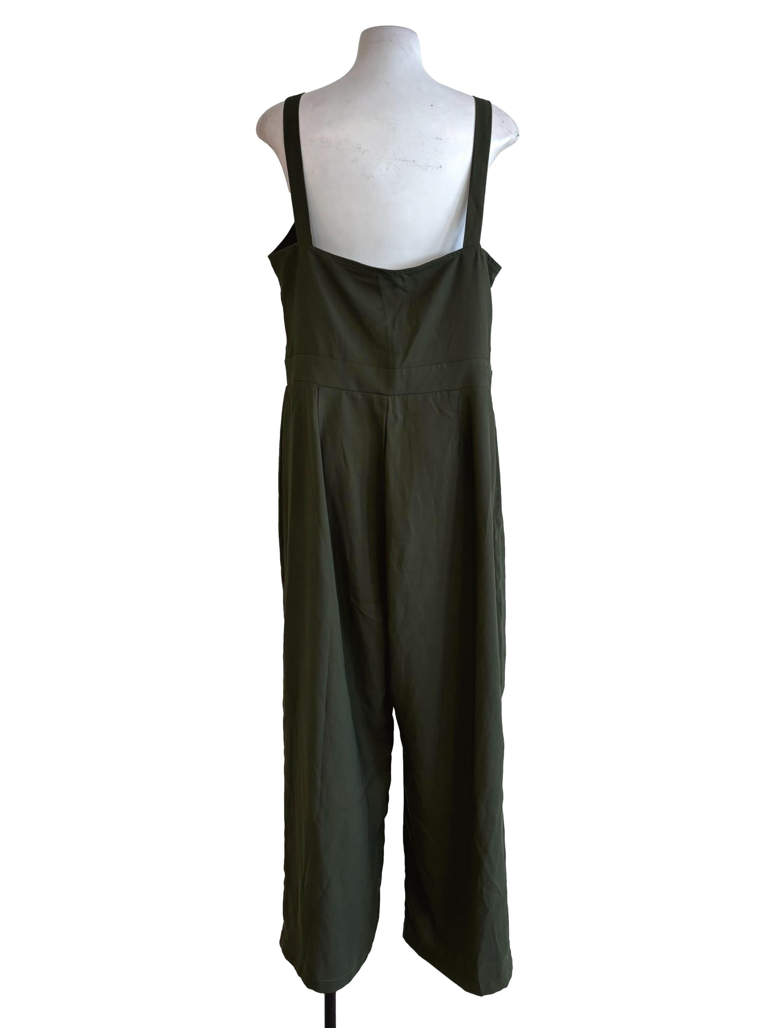Army Green Unlined Jumpsuit