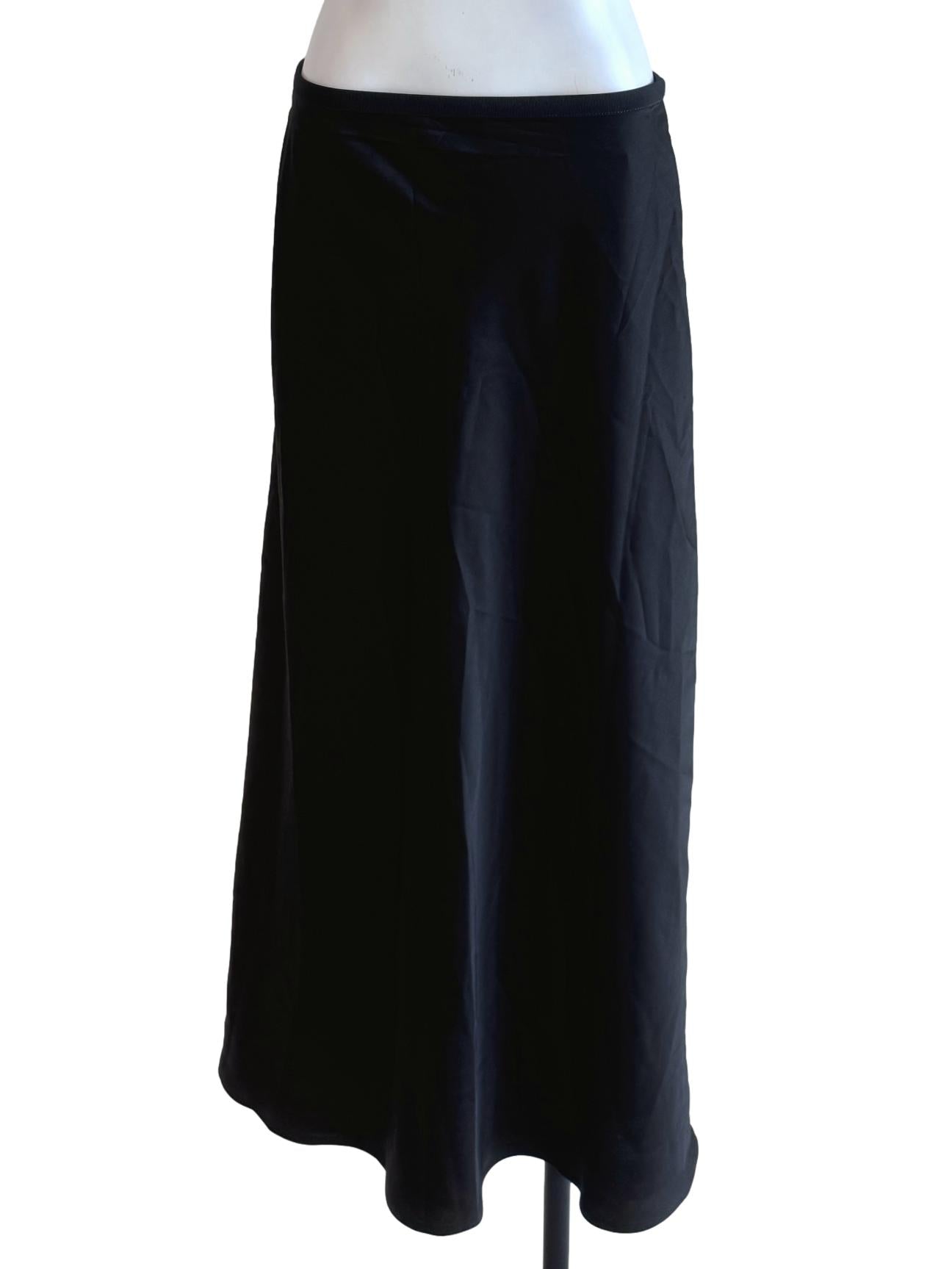 Black Satin Skirts