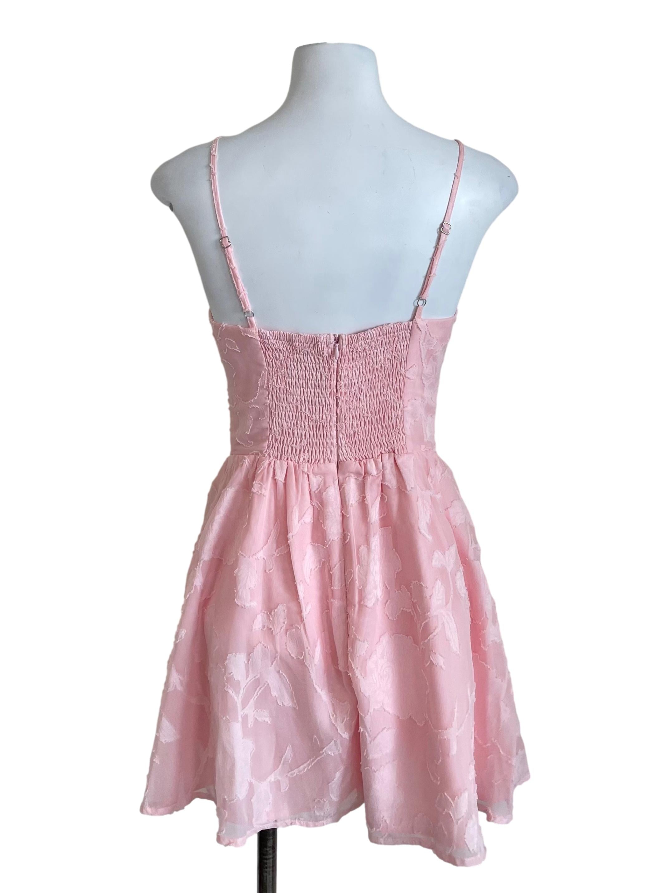 Pastel Pink Bustier Cami Dress