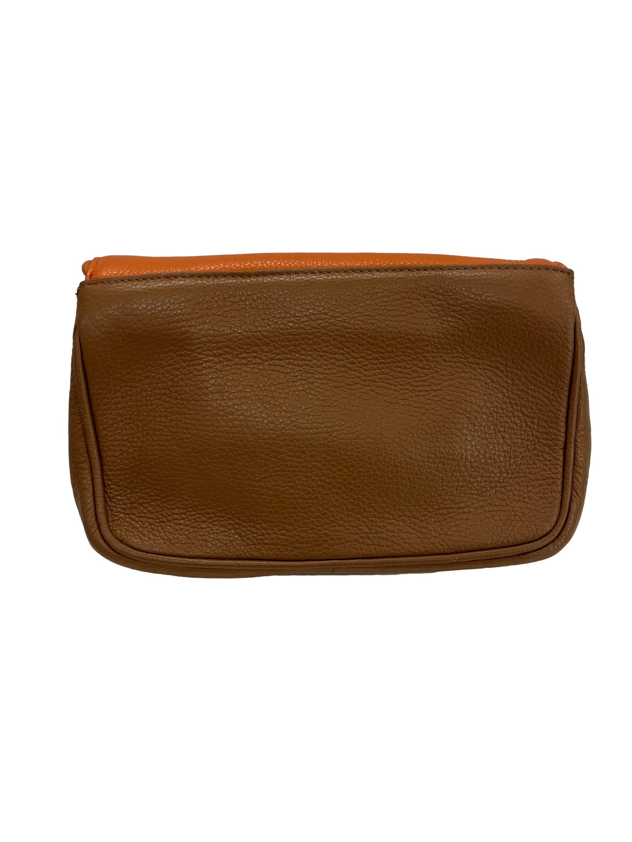 Orange Brown Chained Bag