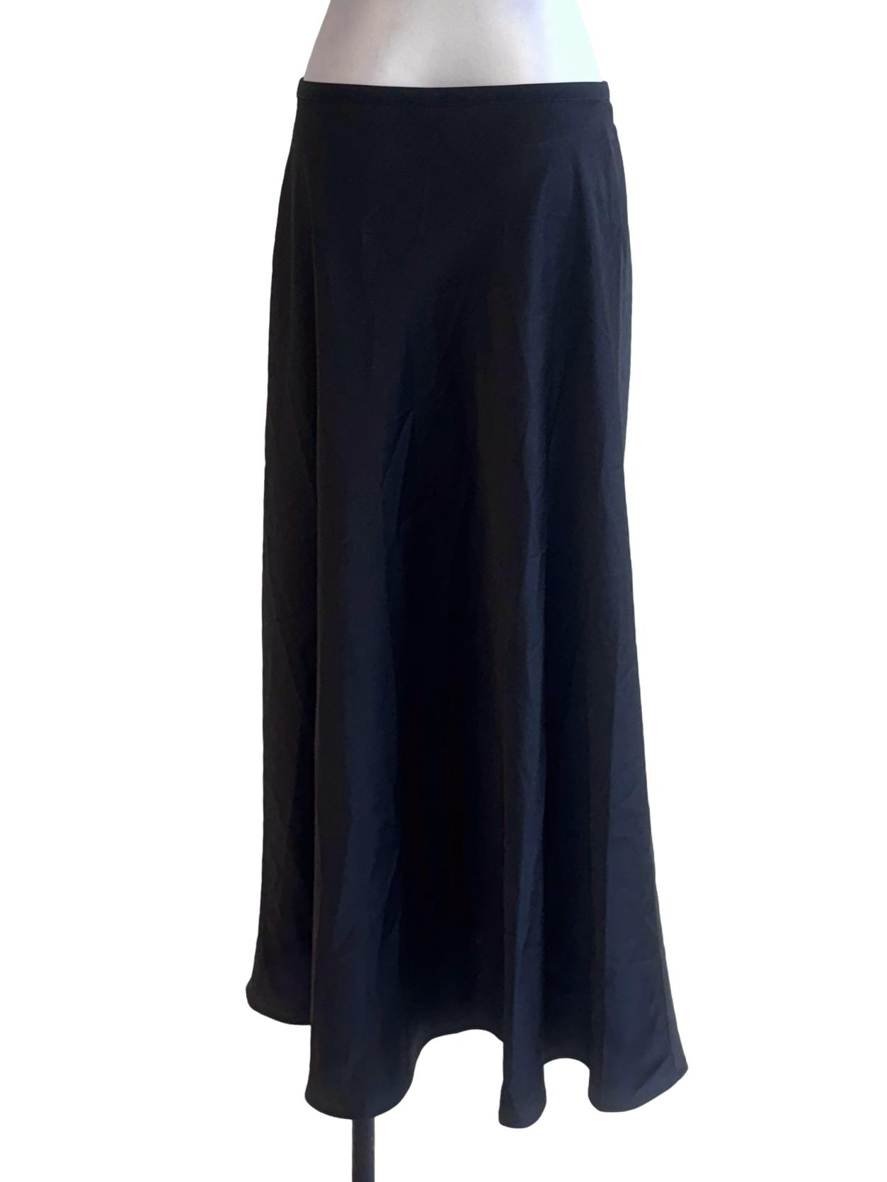 Black Satin Skirts
