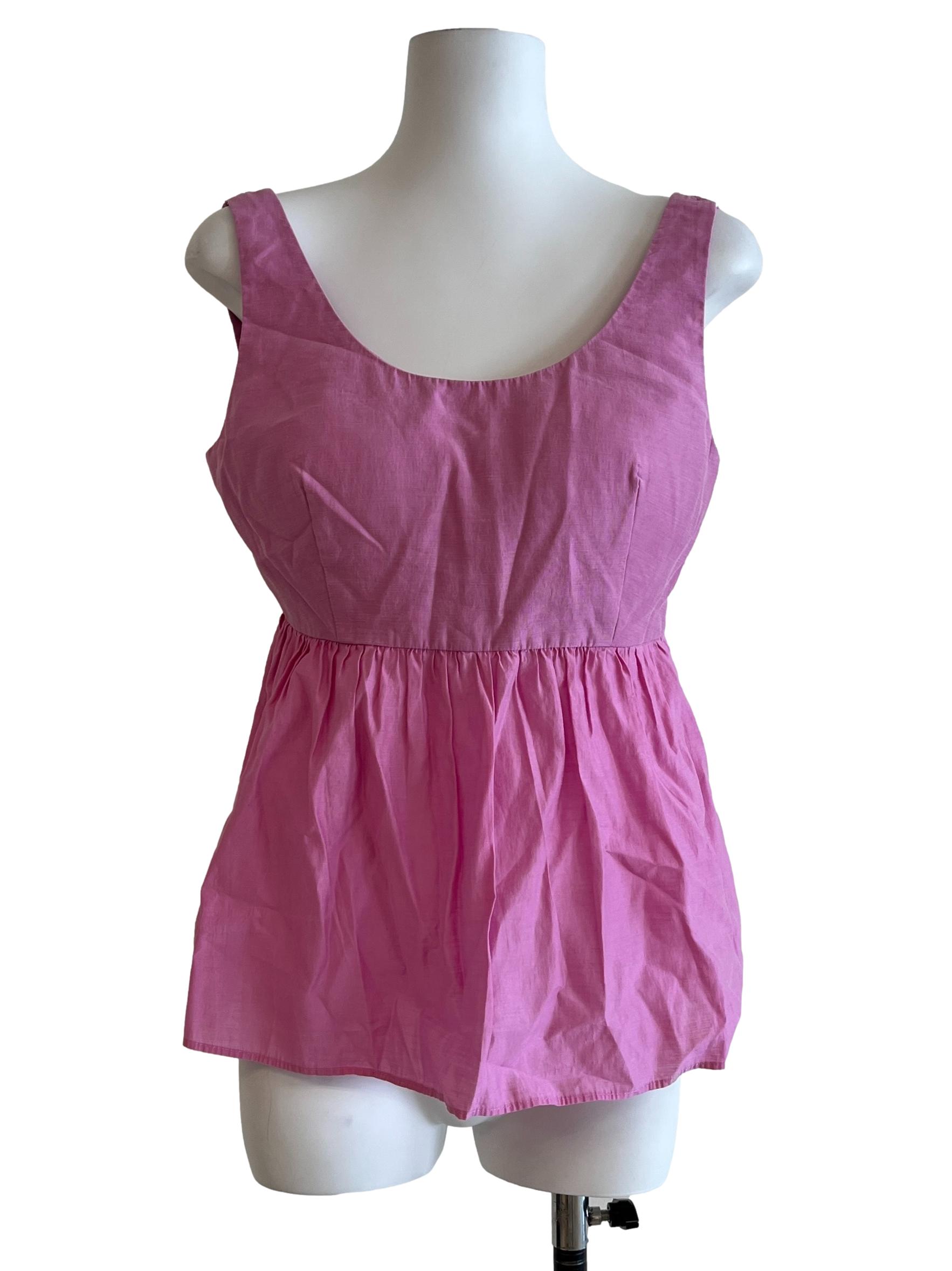 Bubblegum Pink Sleeveless Top