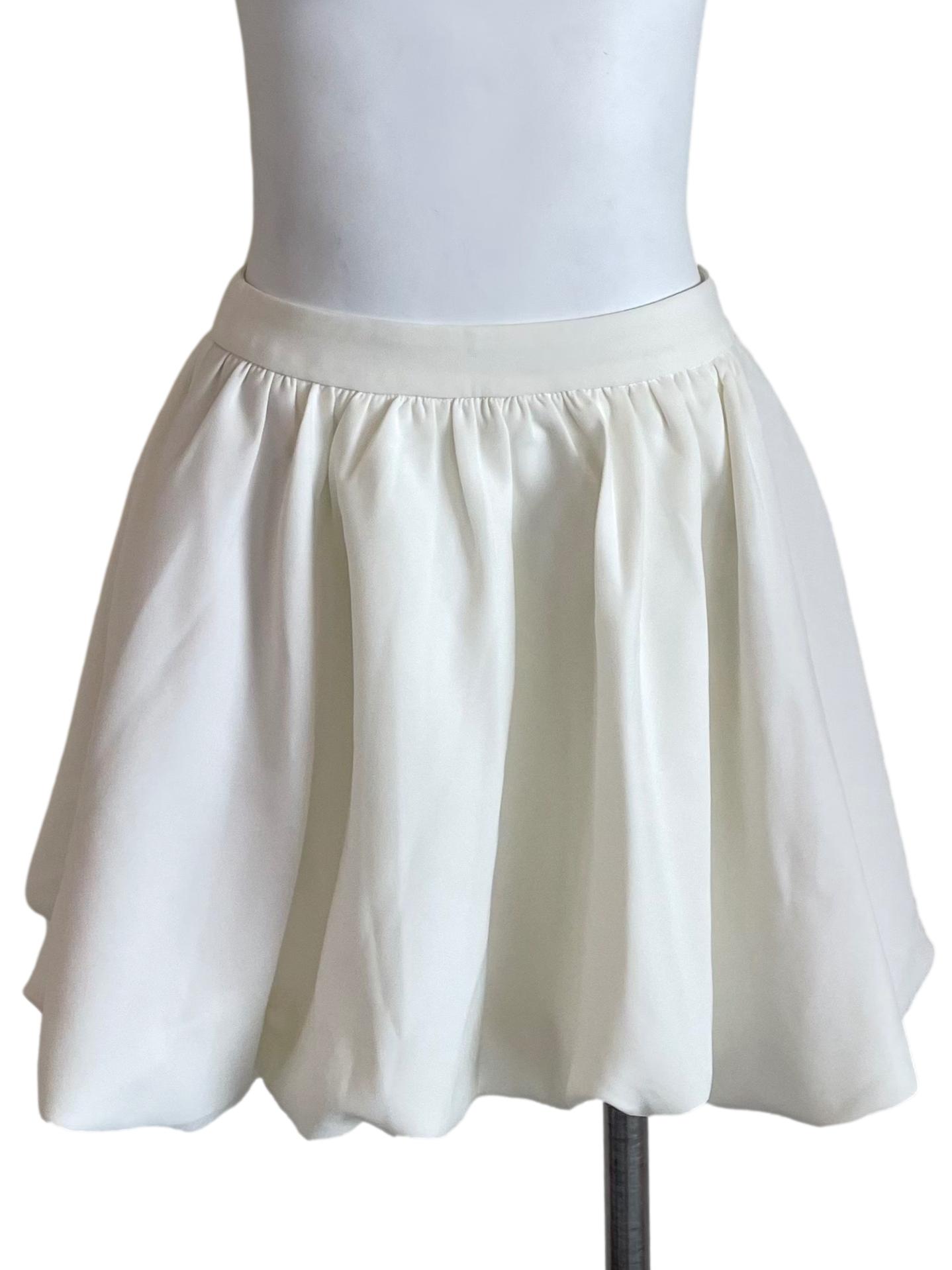 Off White Flower Bud Skirt