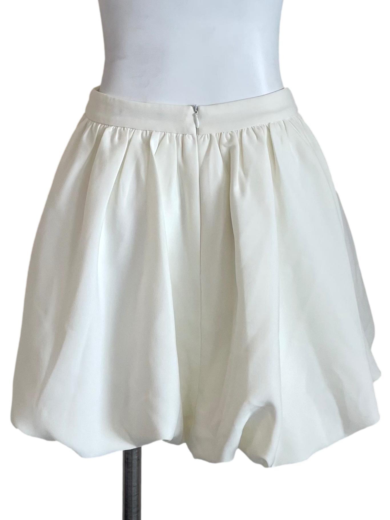 Off White Flower Bud Skirt