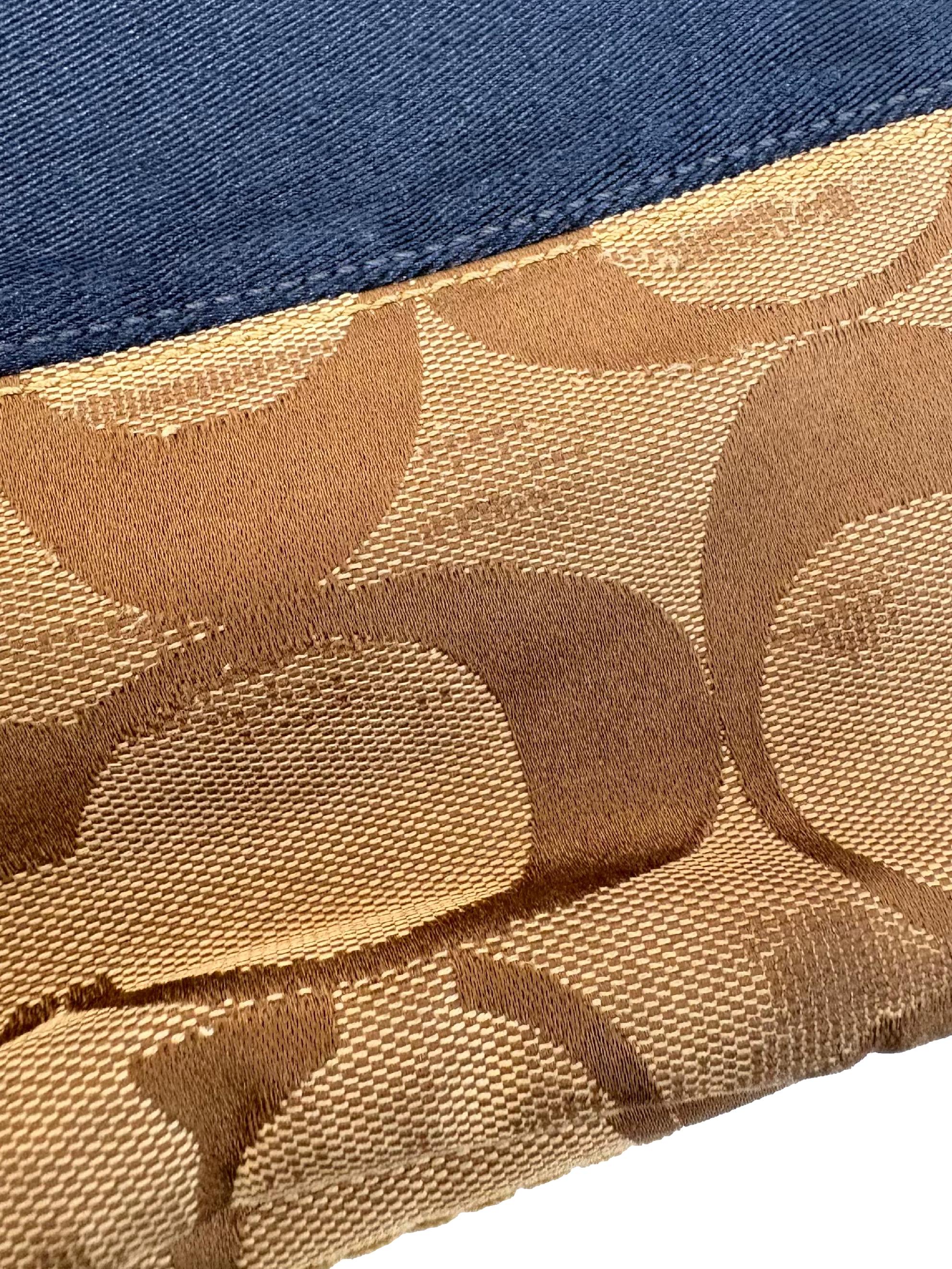 Brown And Navy Signature Rugby Duffle Bag