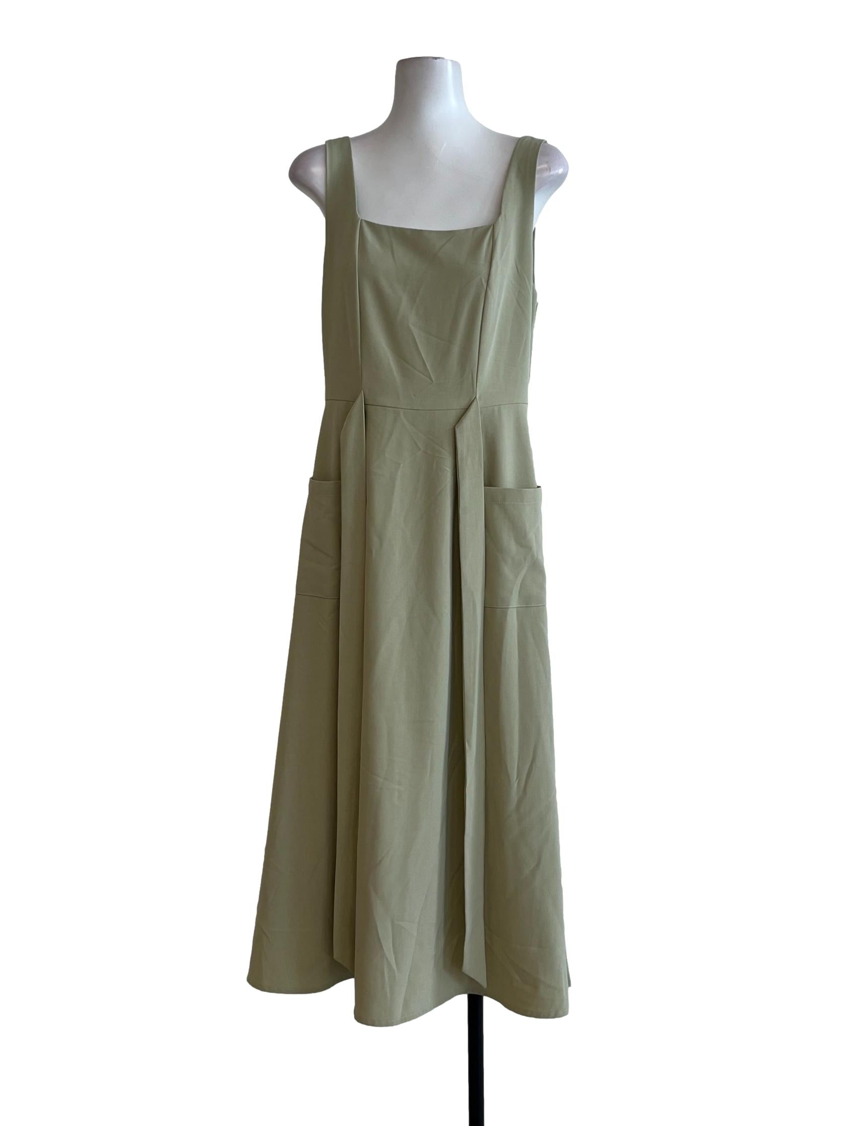 Pistachio Green Apron Dress