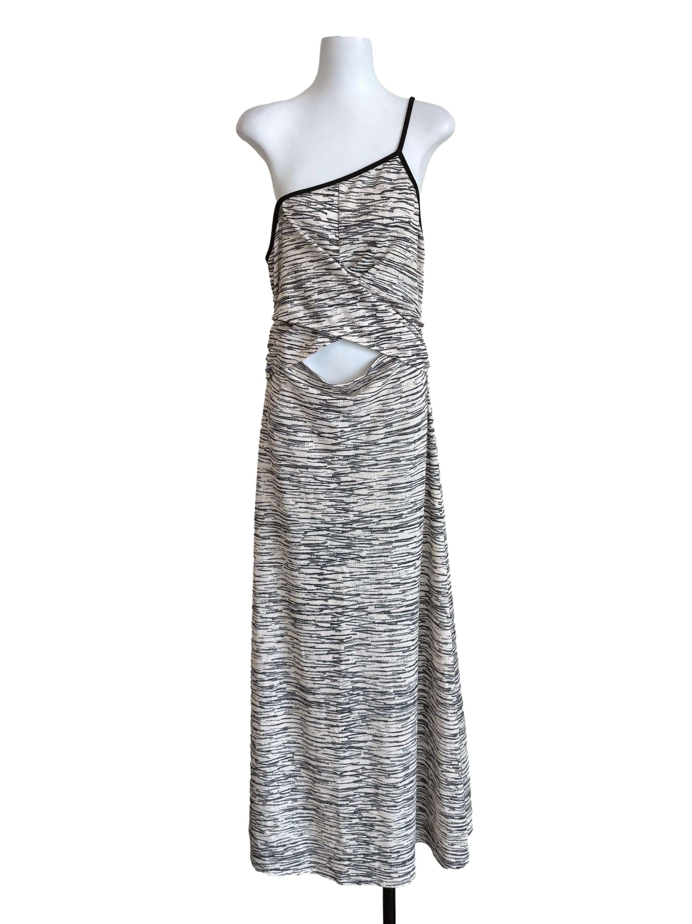 Parchment Slit Waist Print Dress