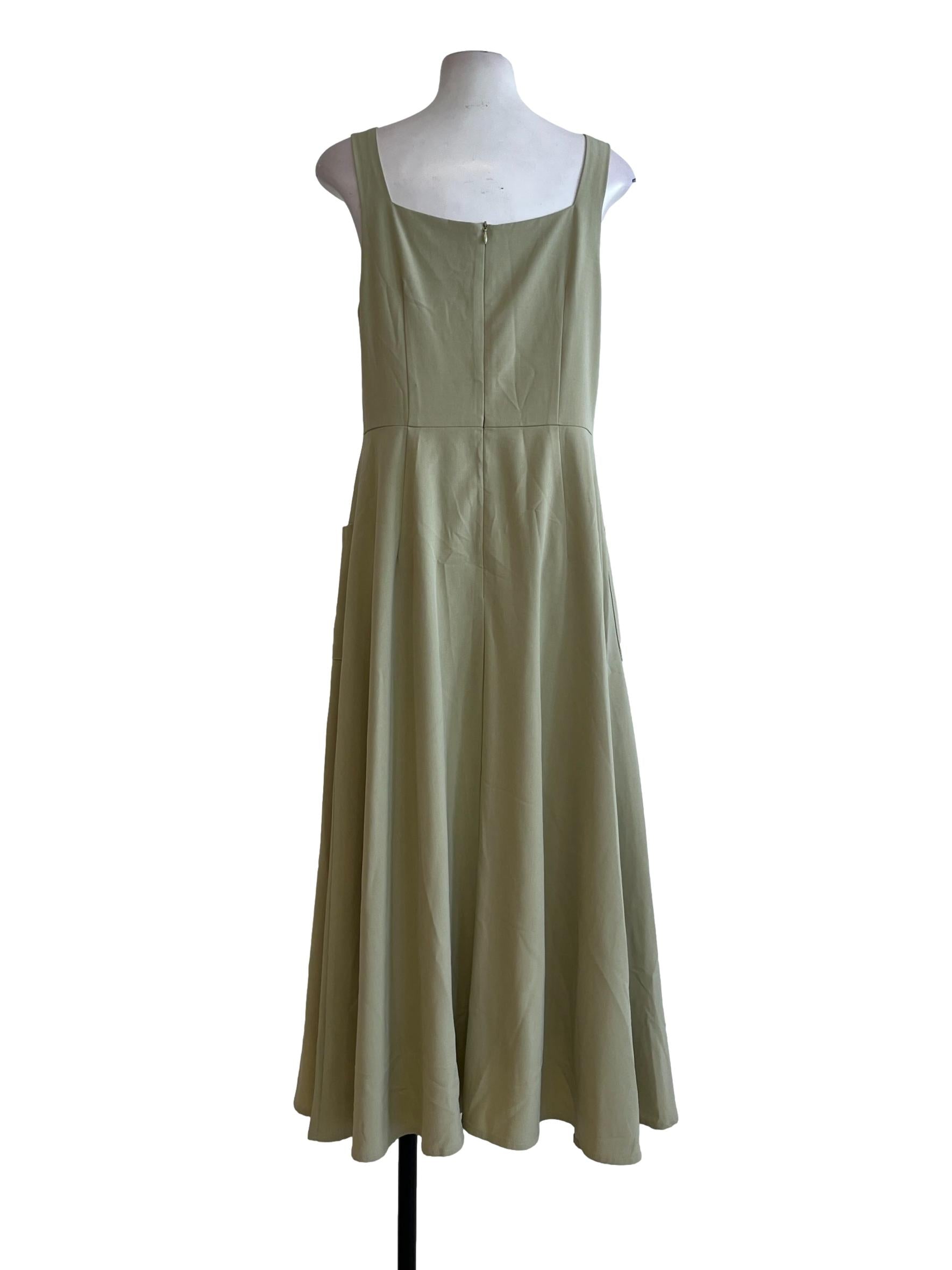 Pistachio Green Apron Dress