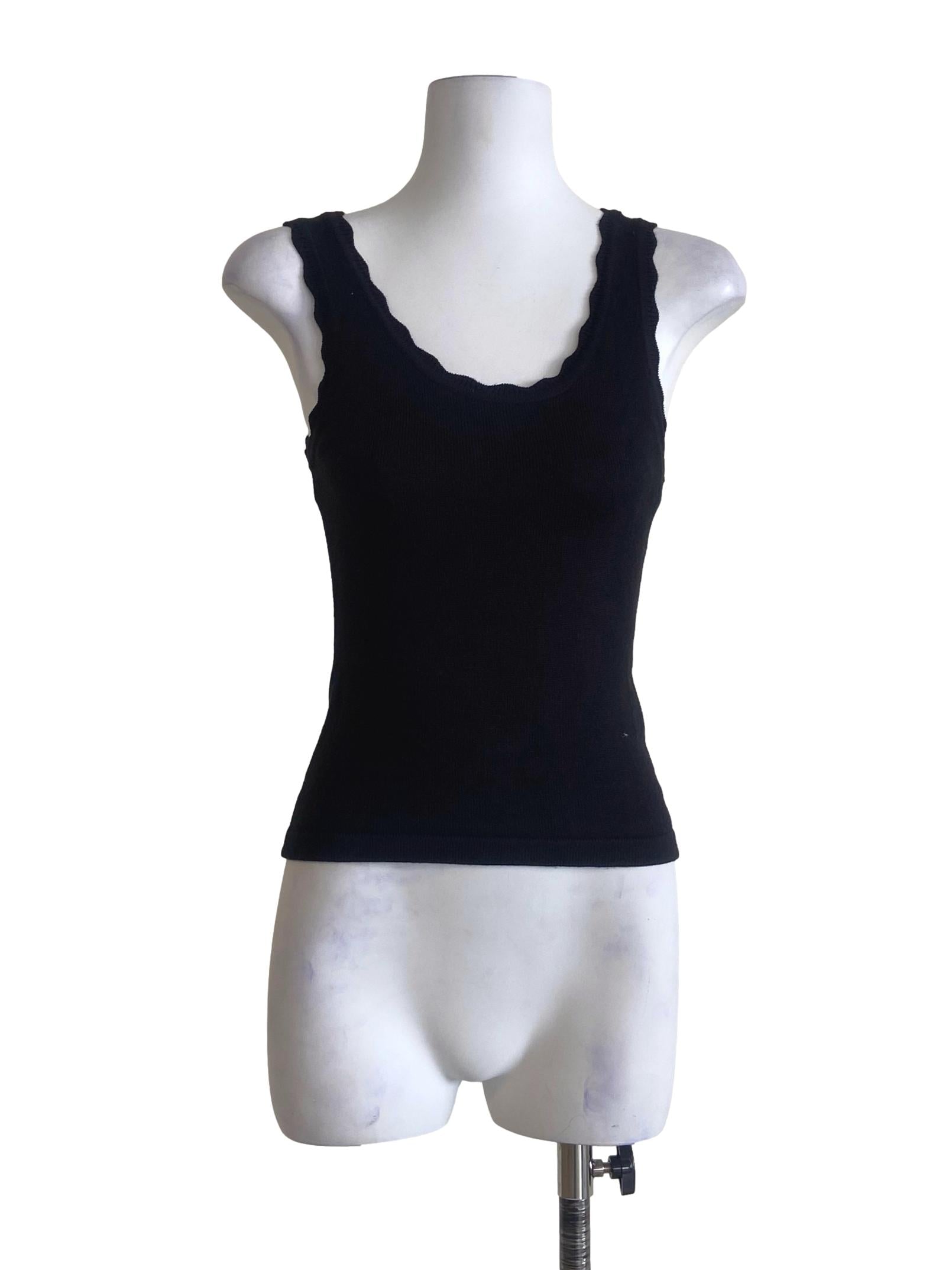 Black Sleeveless Top LB
