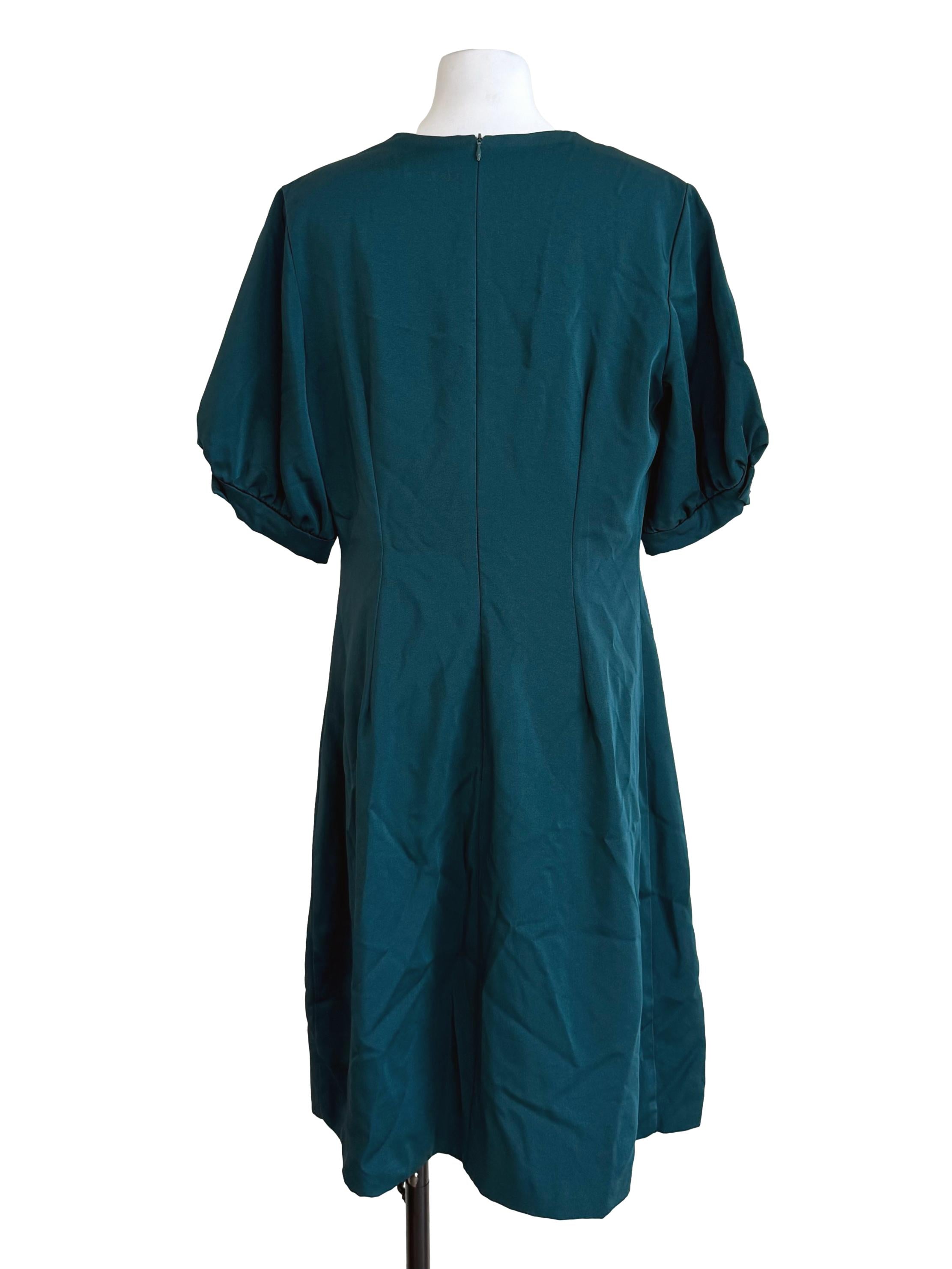 Cool Pine French Button Dress