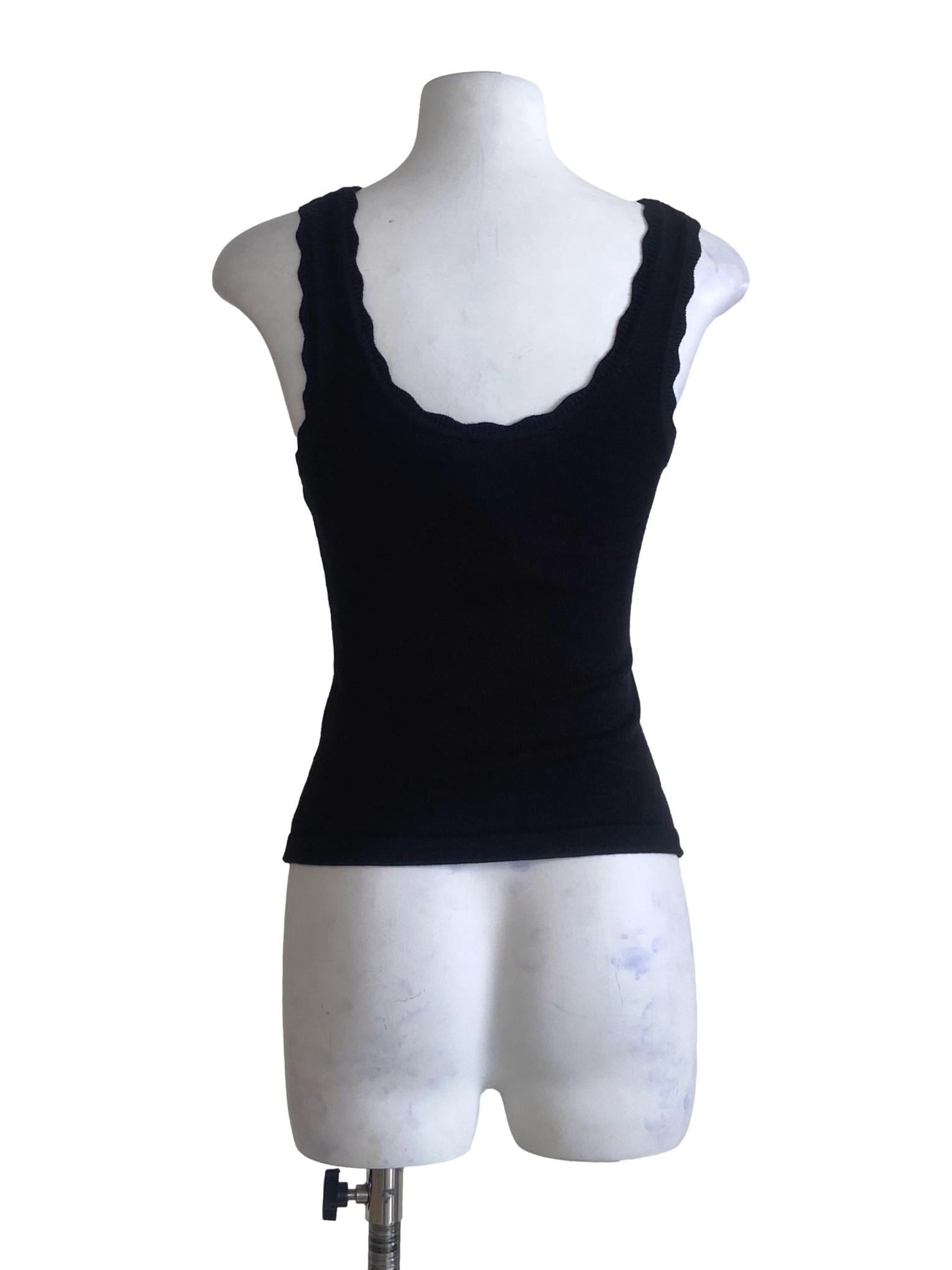 Black Sleeveless Top LB
