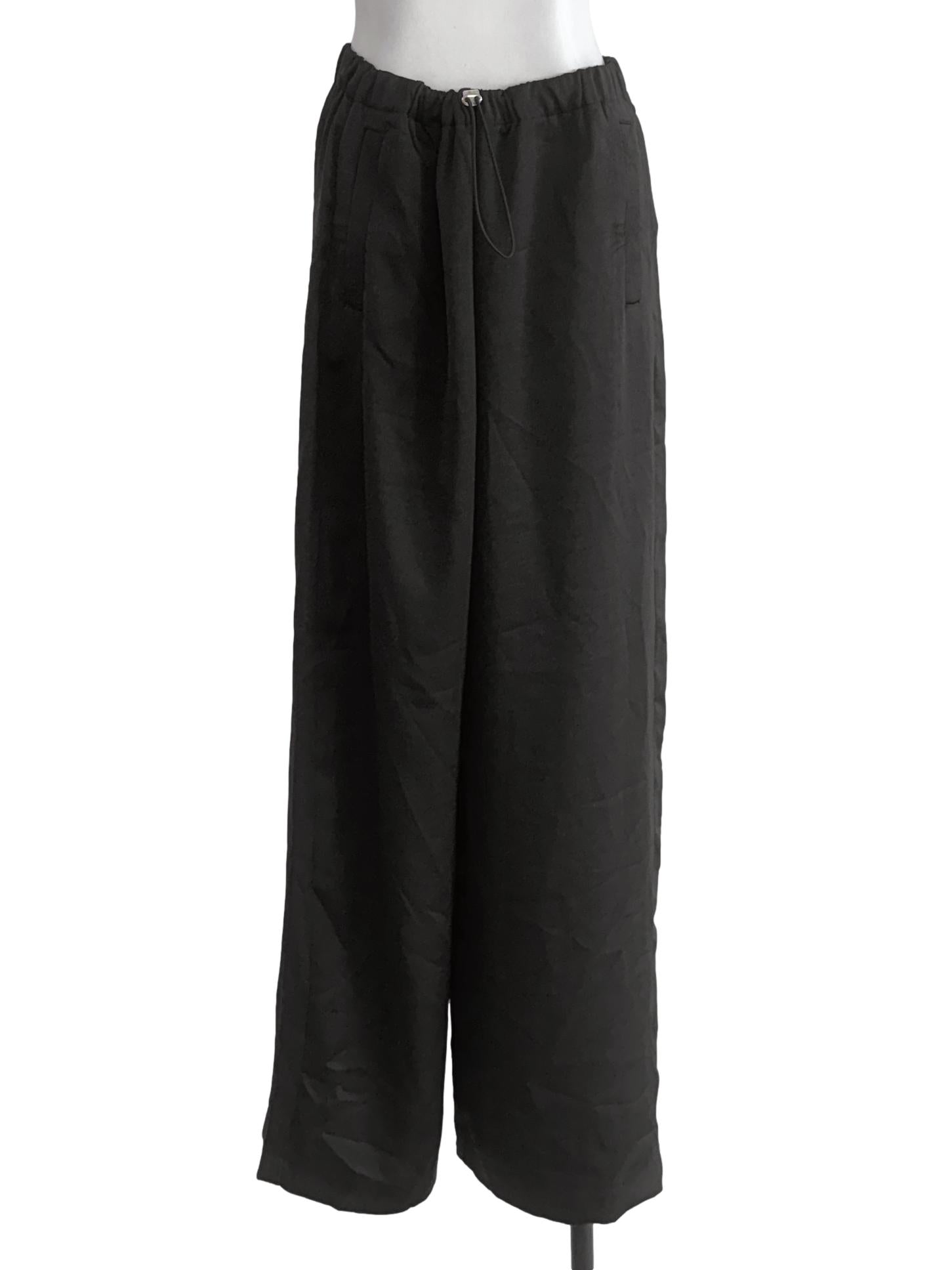 Black Satin Pants