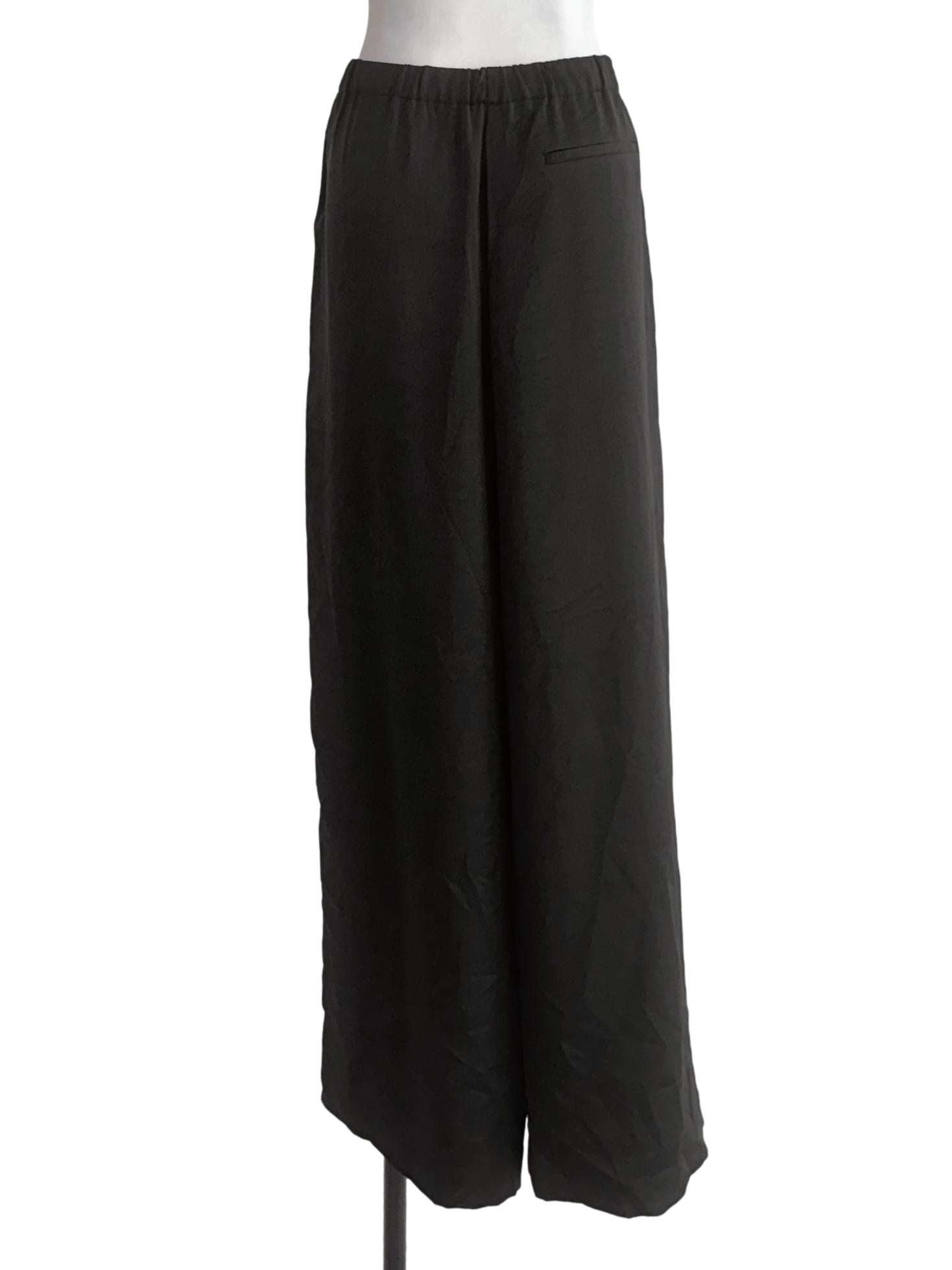 Black Satin Pants