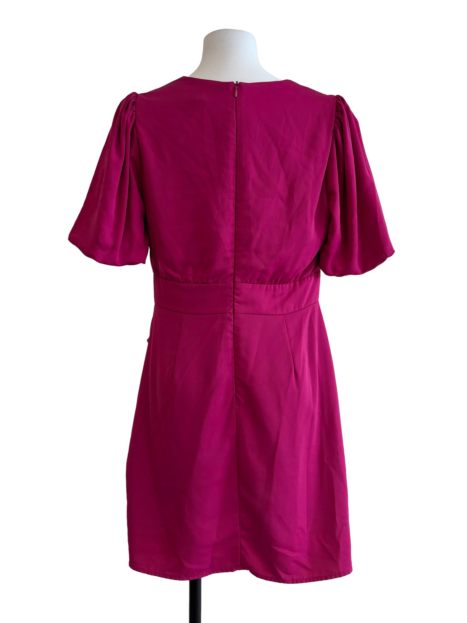 Magenta Pink Mini Sheath Dress