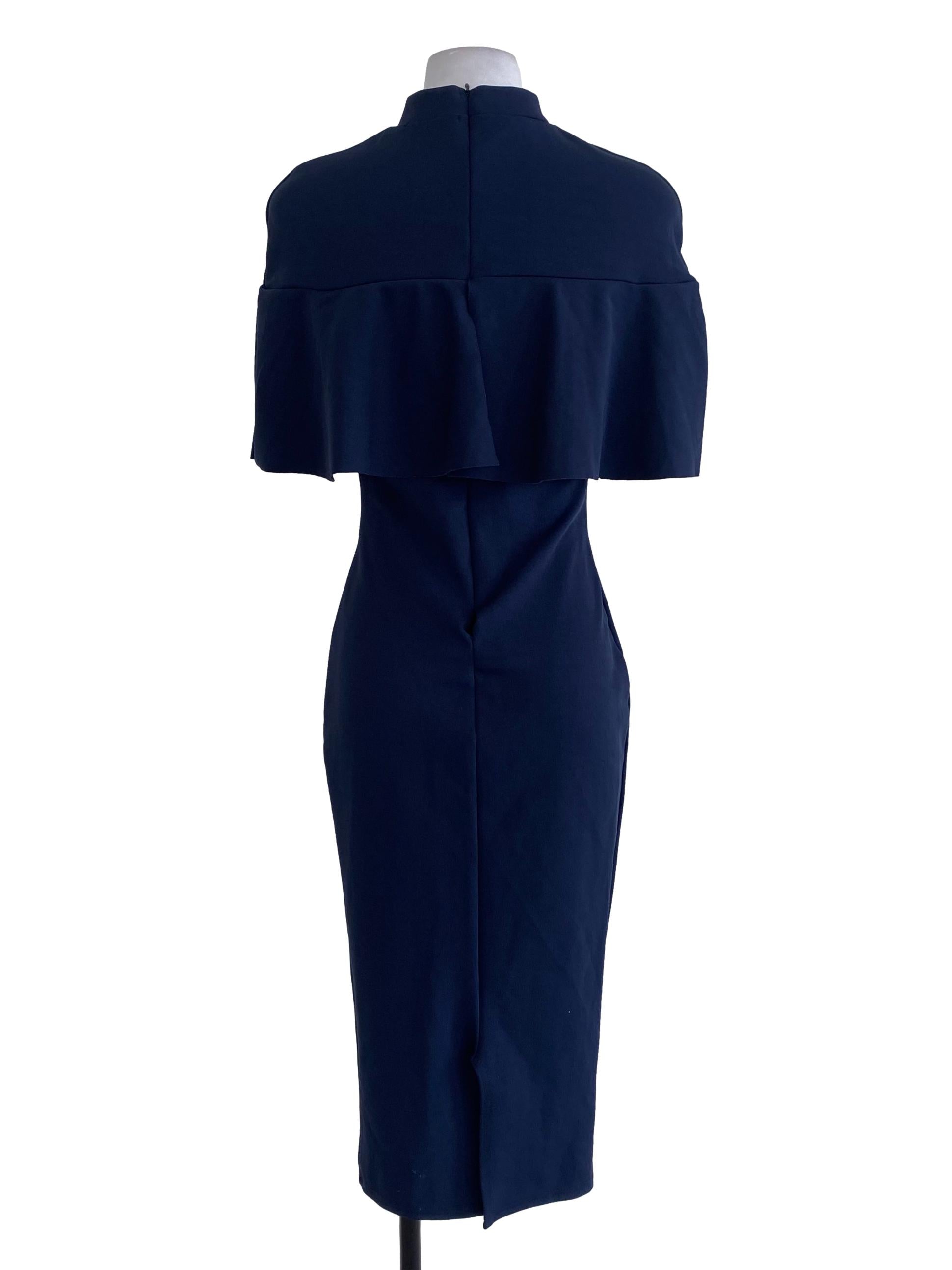 Navy Blue Layered Bodycon Dress