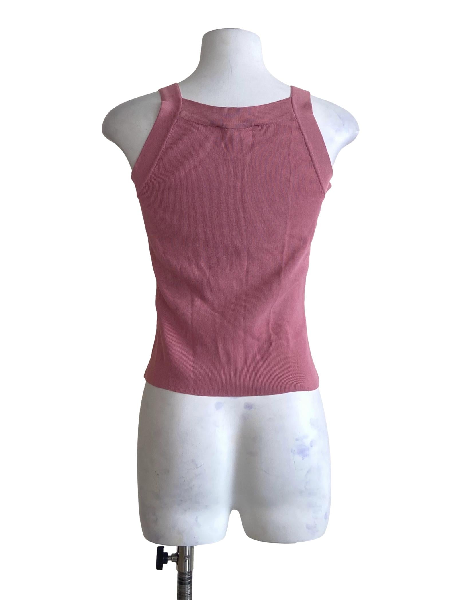 Watermelon Pink Sleeveless Top LB
