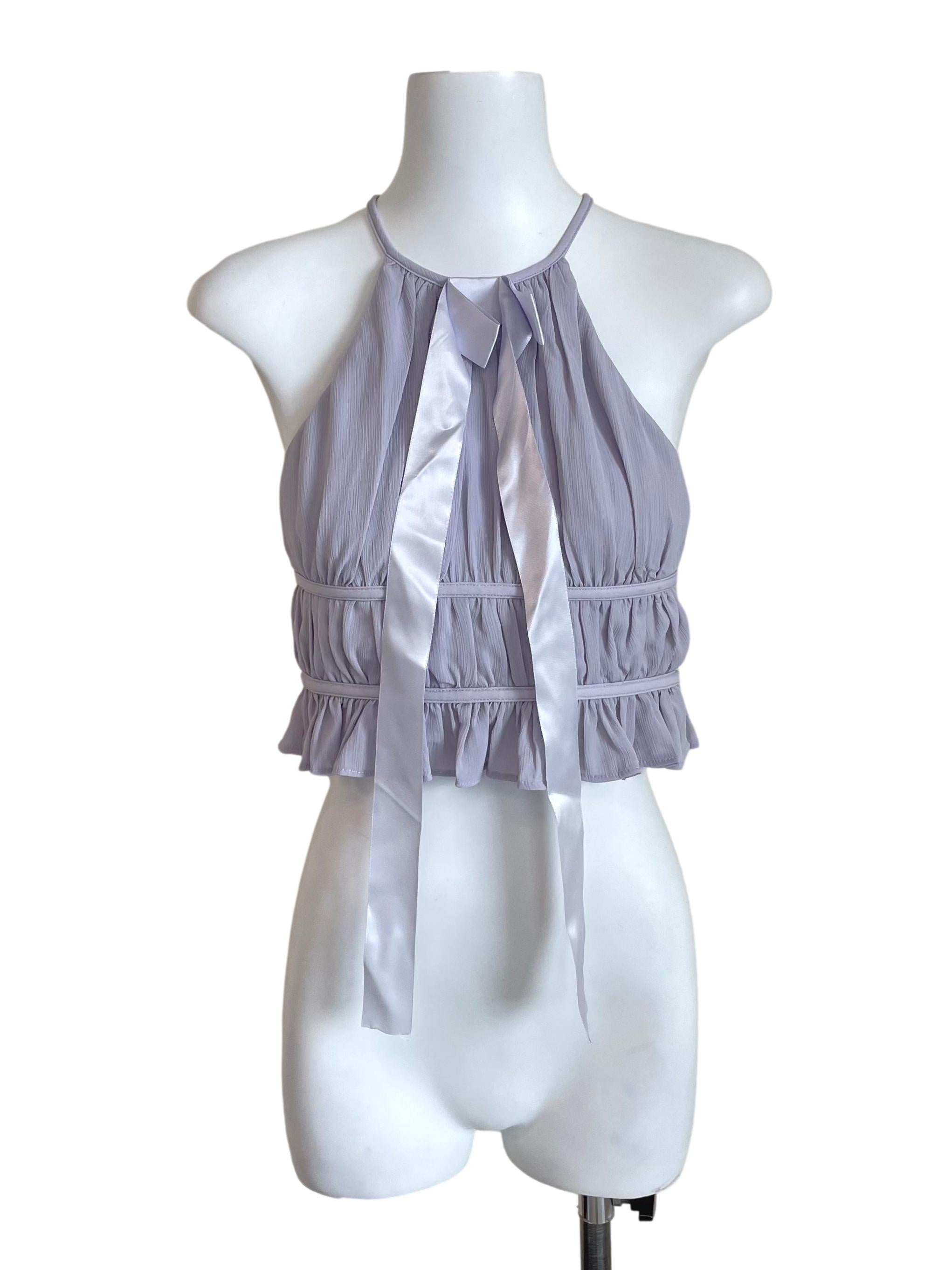 Pastel Purple Tiered Ribbon Camisole