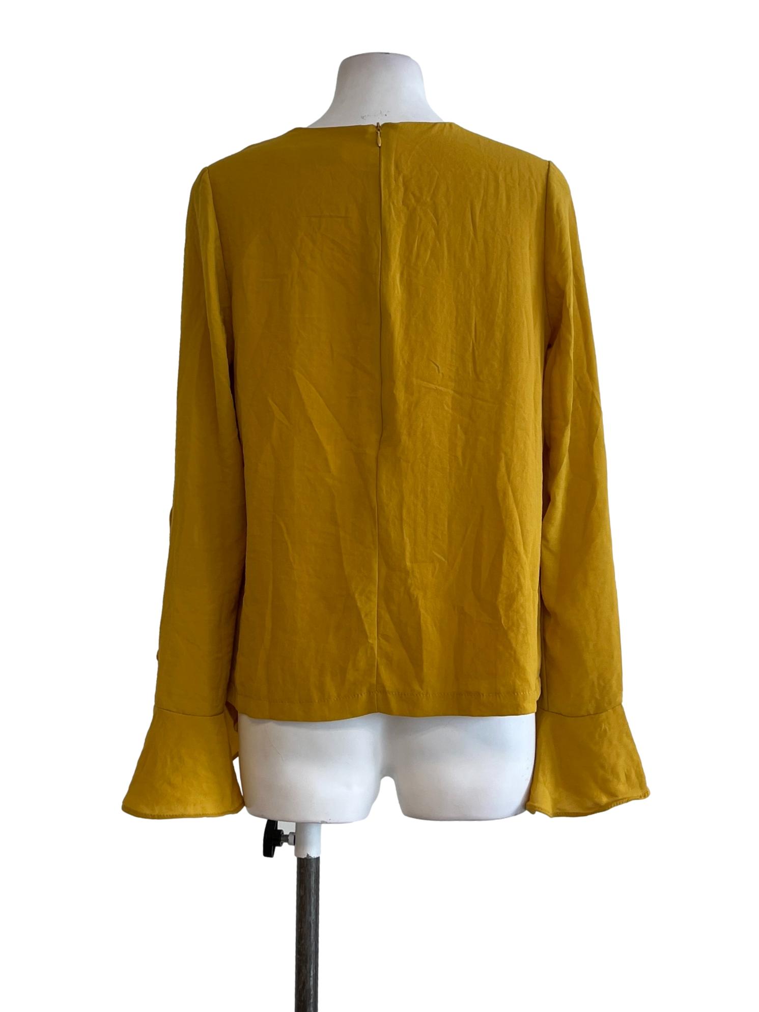 Mustard Yellow Long Sleeve Blouse