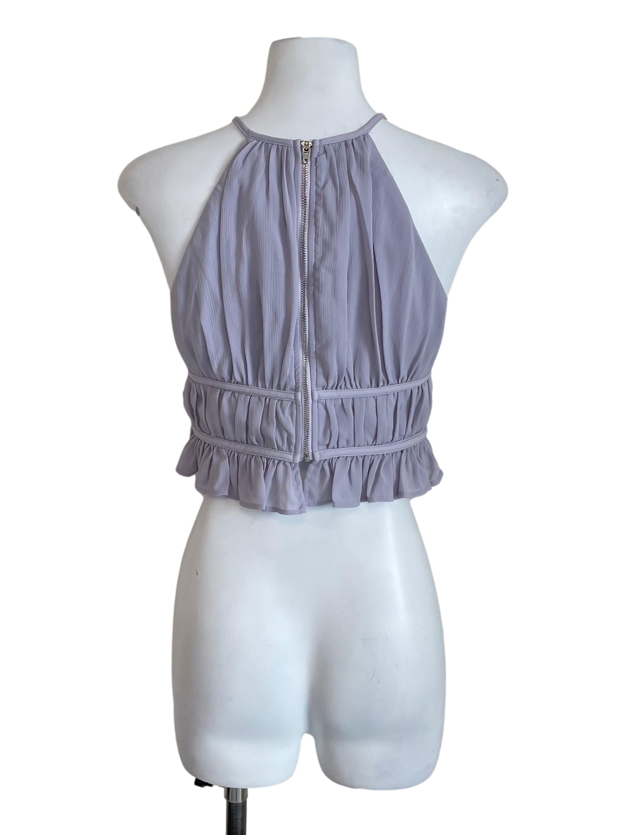Pastel Purple Tiered Ribbon Camisole