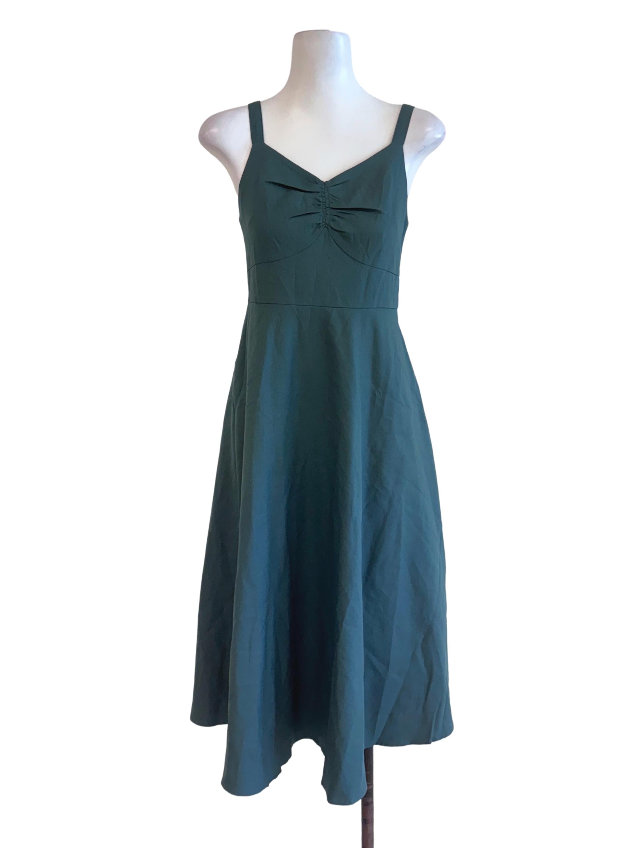 Seaweed Green Plain Sundress