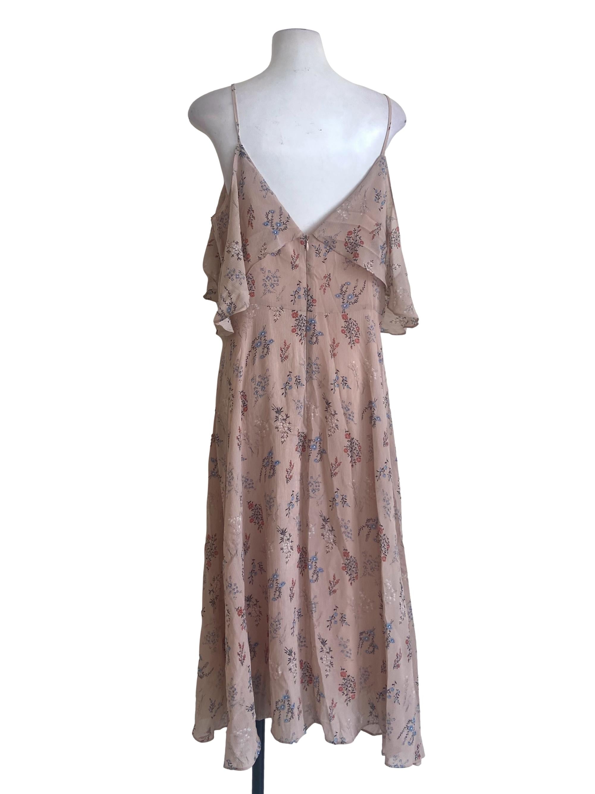 Lemonade Pink Sleeveless Floral Slip  Dress