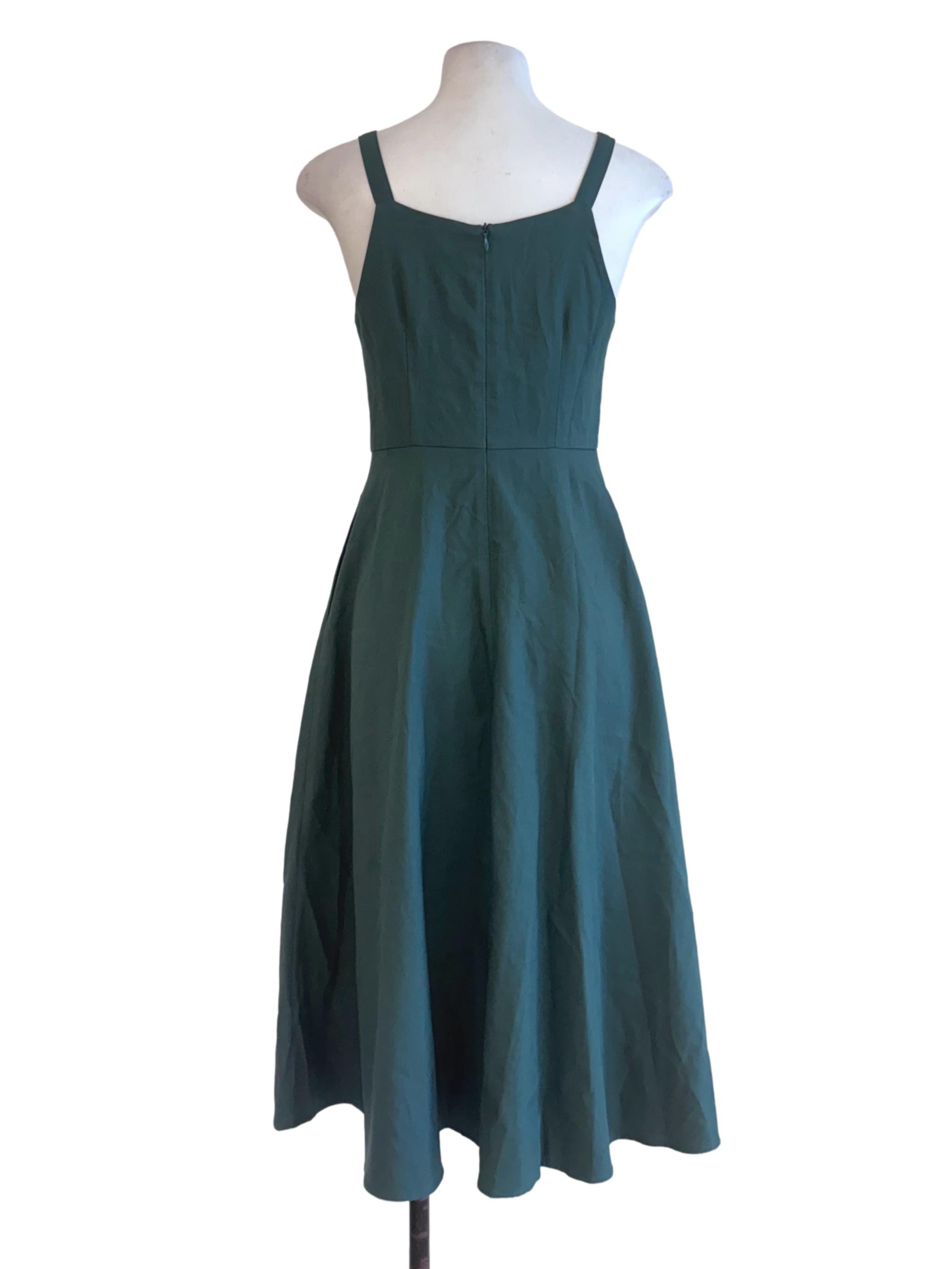 Seaweed Green Plain Sundress