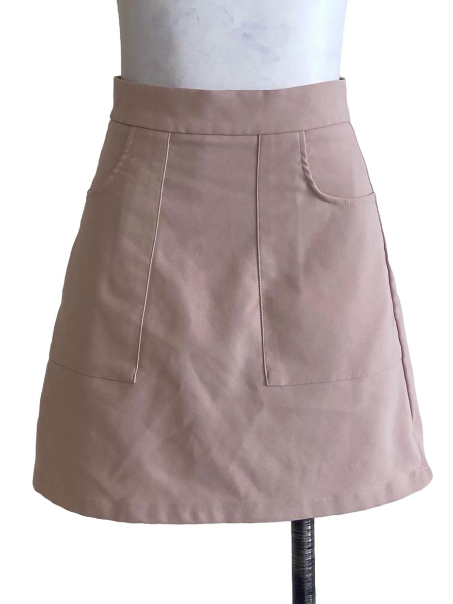 Coconut Beige Mini Skirt