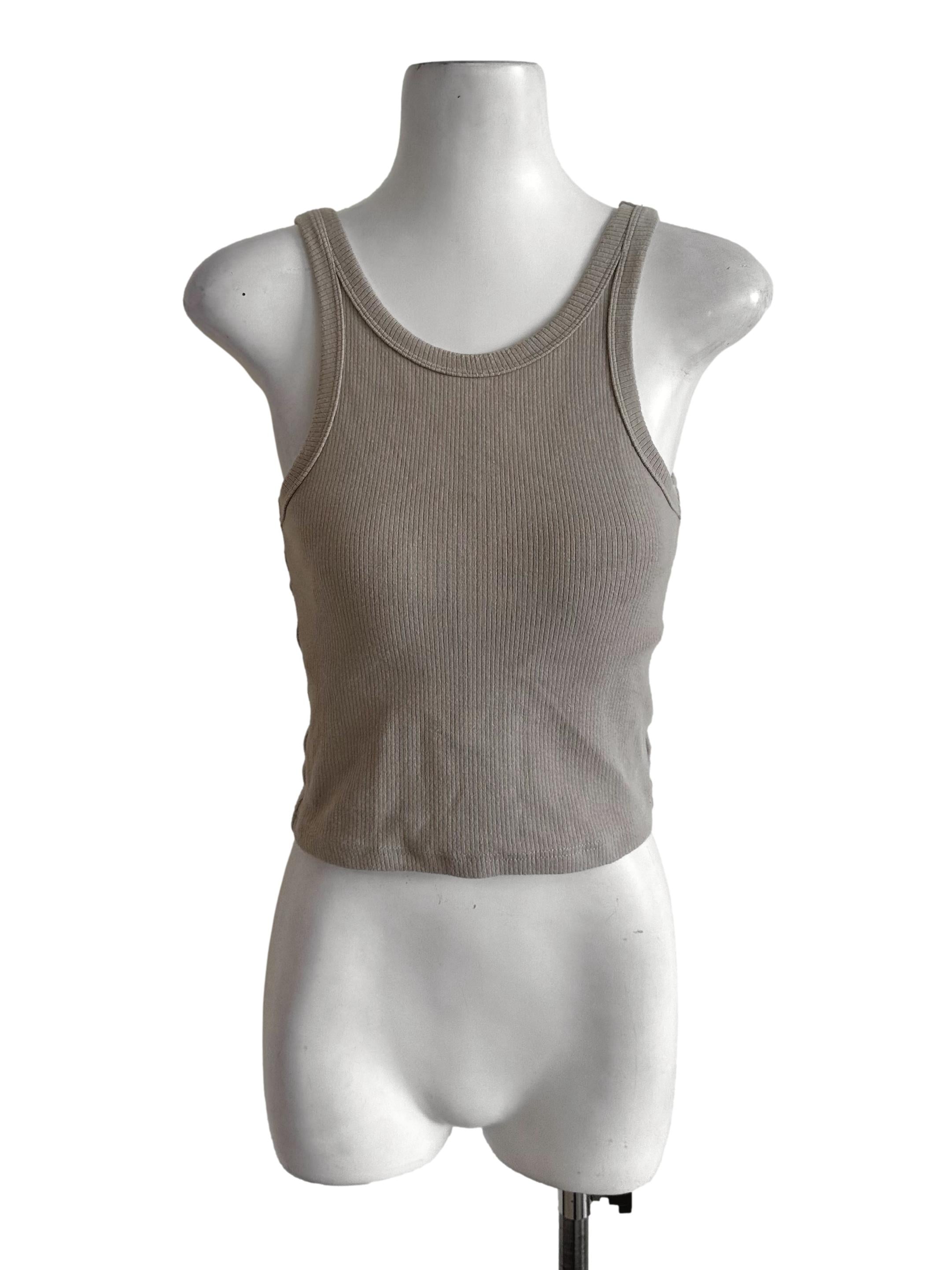 Hazel Beige Knit Tank Top