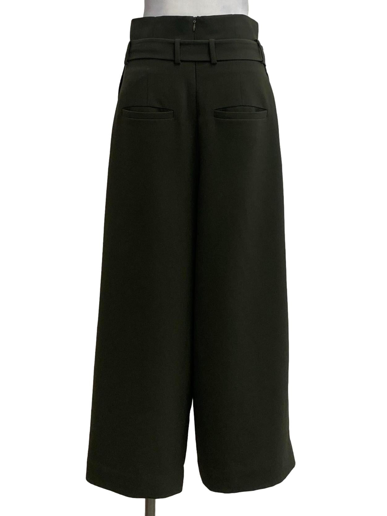 Army Green Straight Culottes