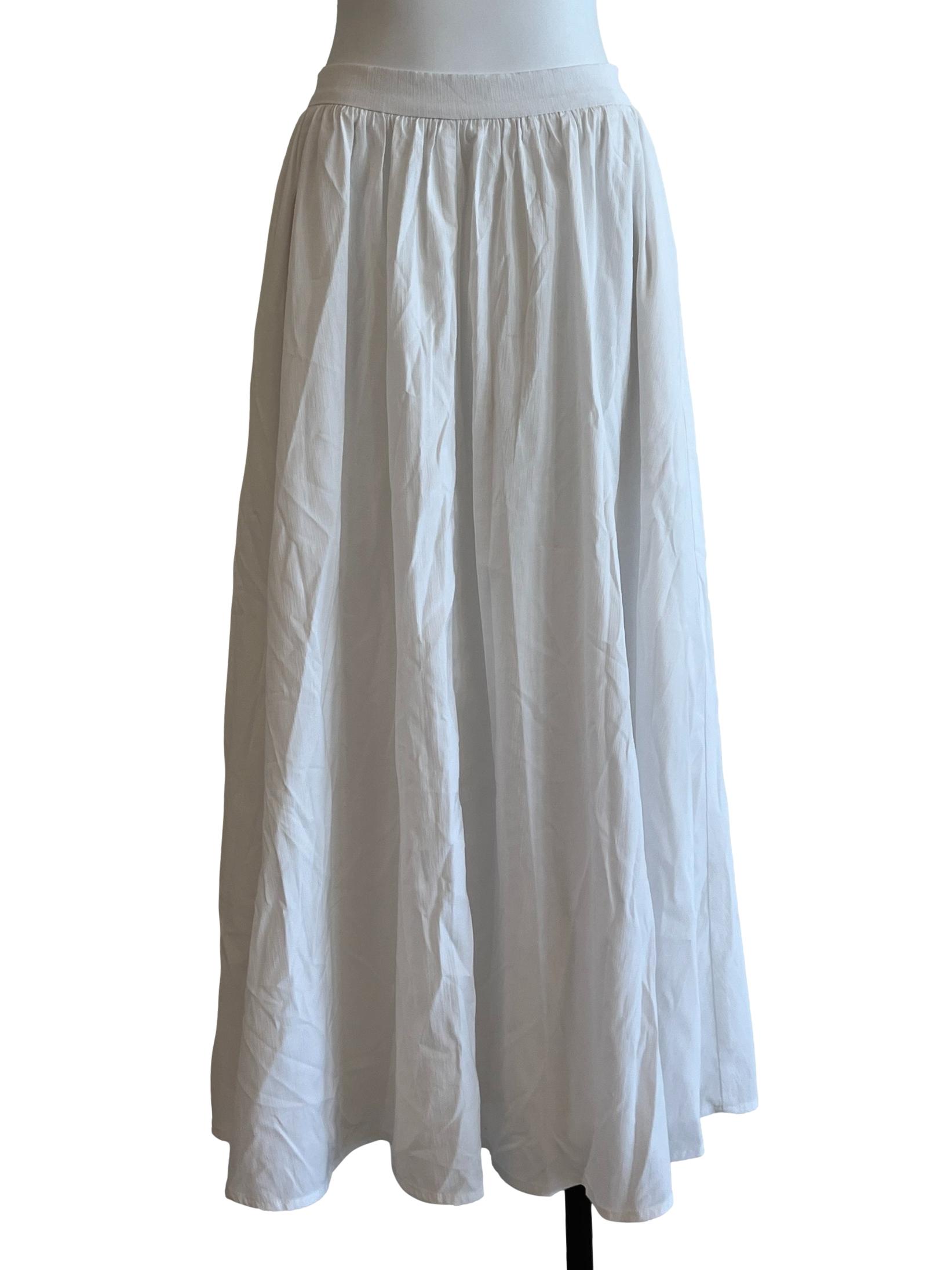 Bone White Maxi Skirt