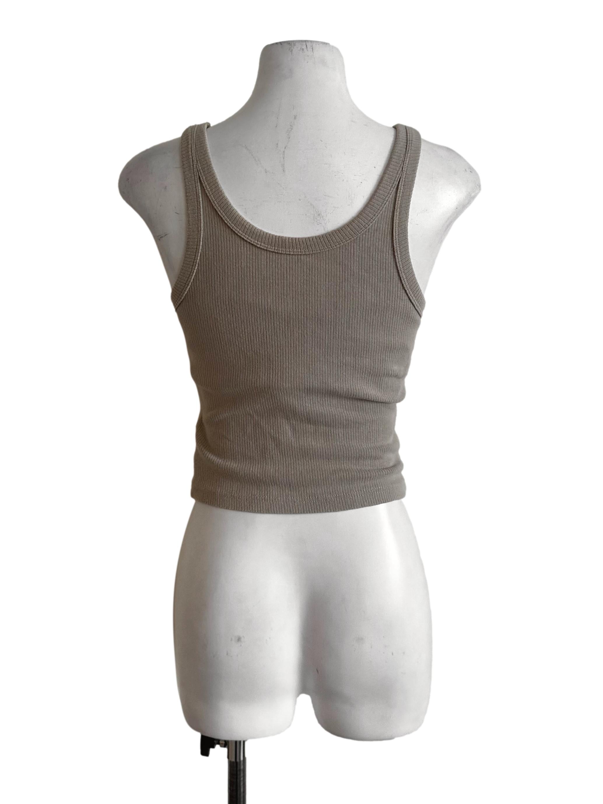Hazel Beige Knit Tank Top