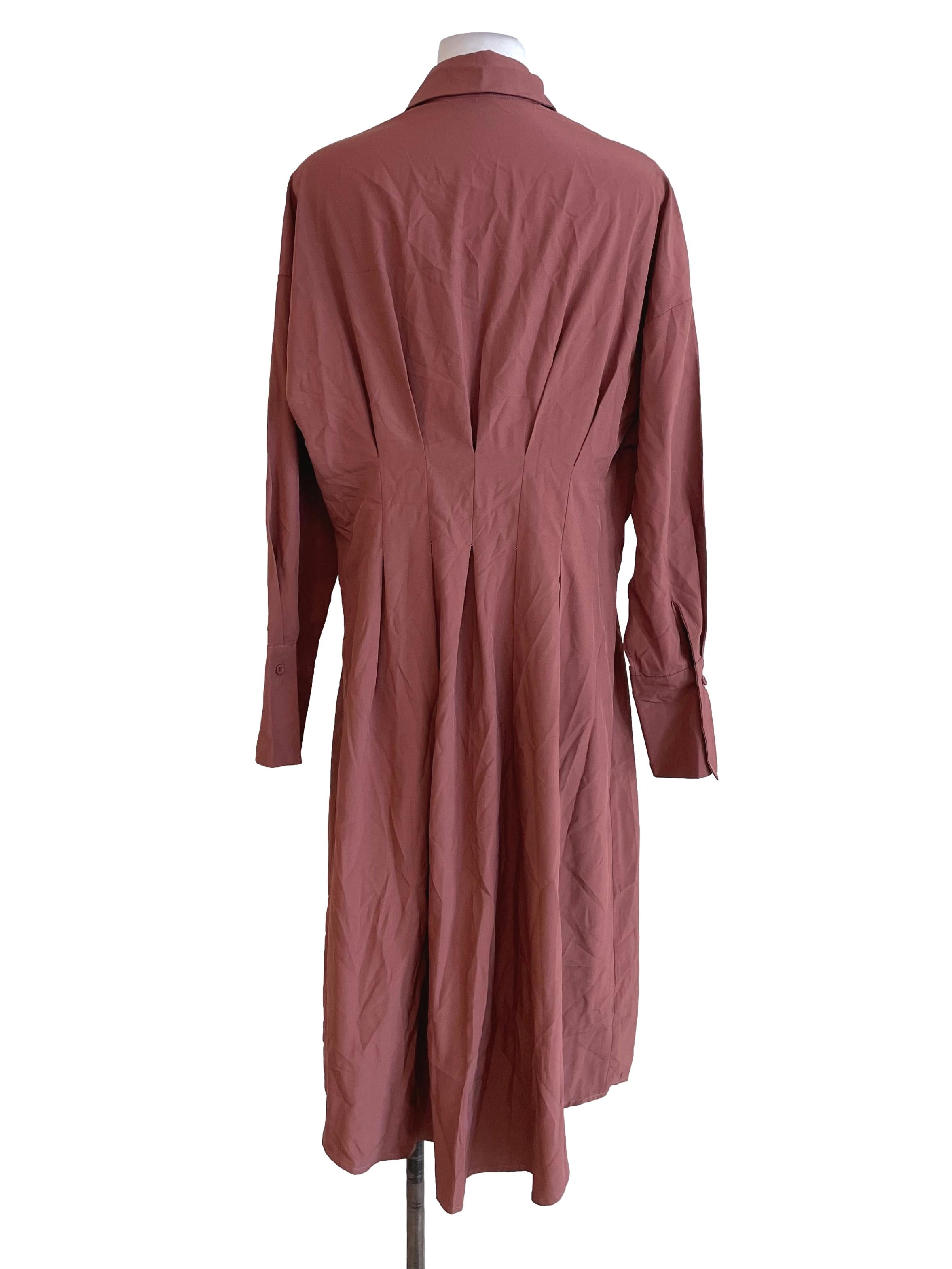 Blush Red Shirt Dress